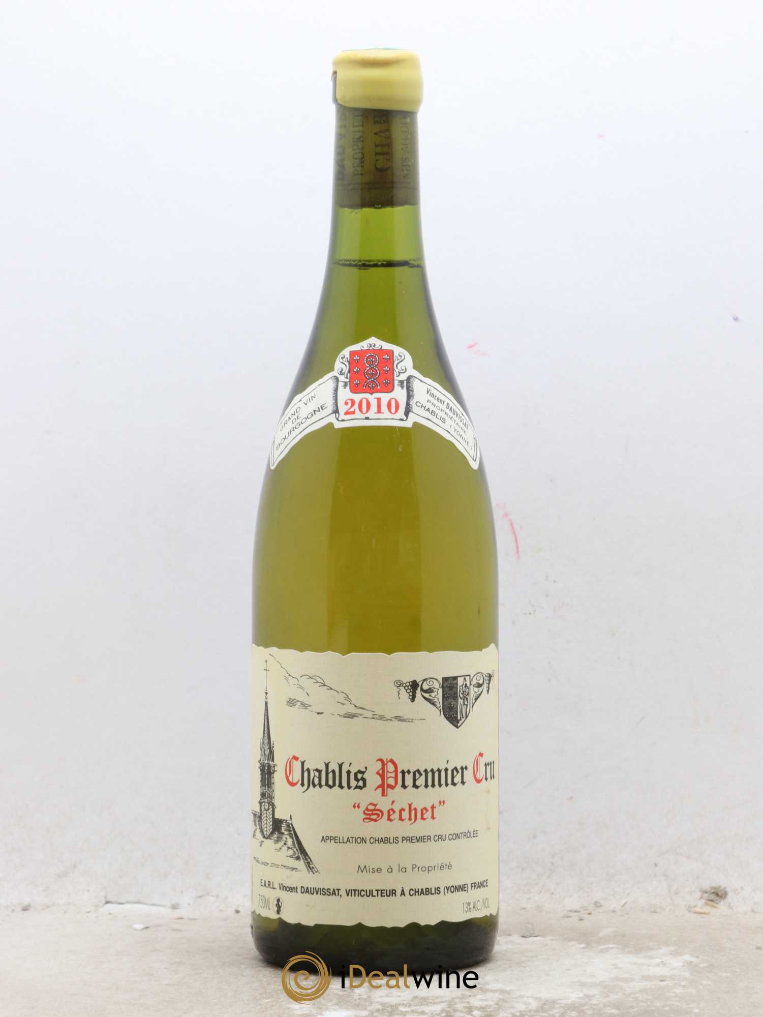 Chablis 1er Cru Séchet Vincent Dauvissat (Domaine) 2010 - Lot de 1 bouteille - 0