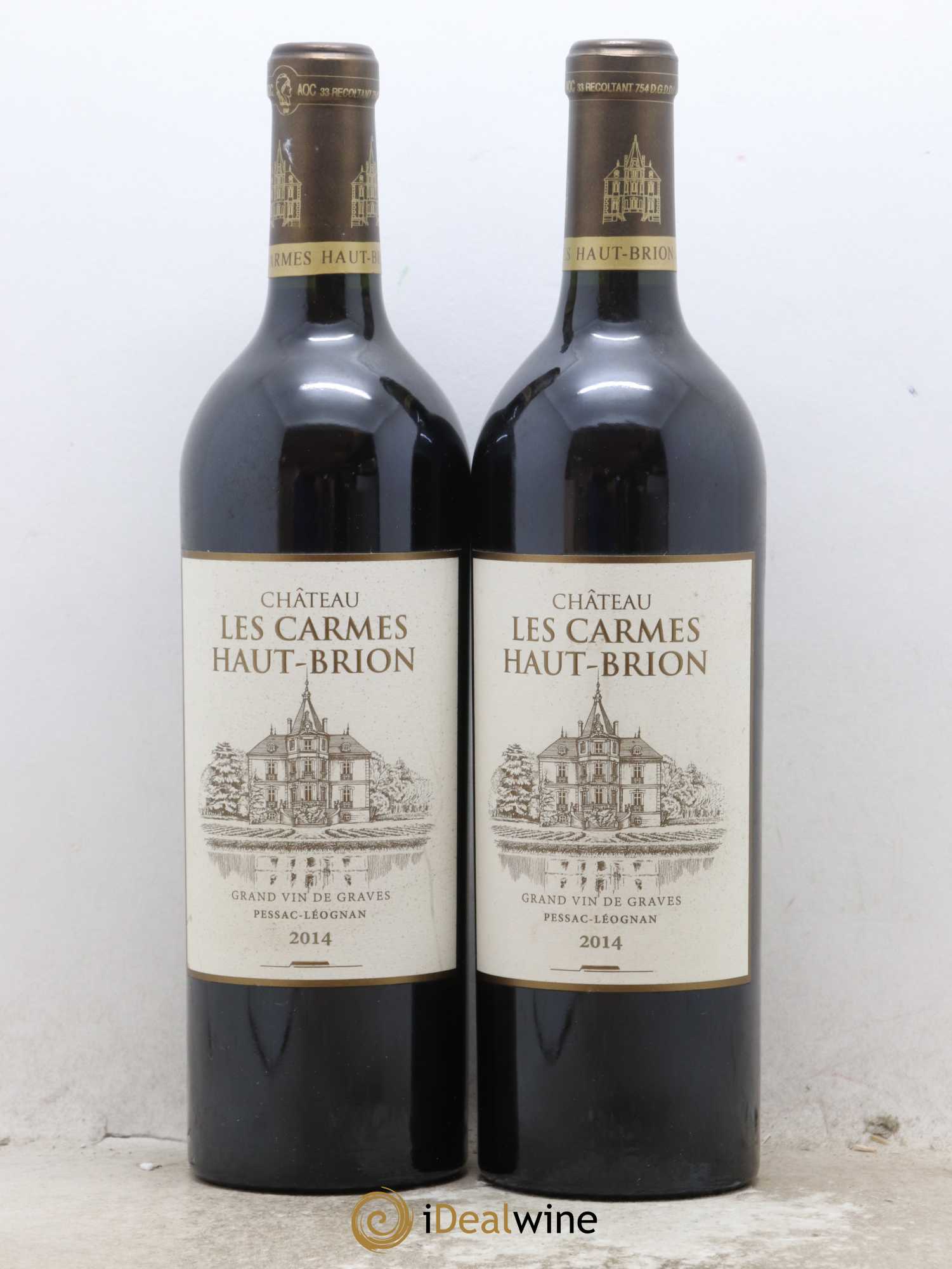 Château Les Carmes Haut-Brion 2014 - Lot de 2 bouteilles - 0