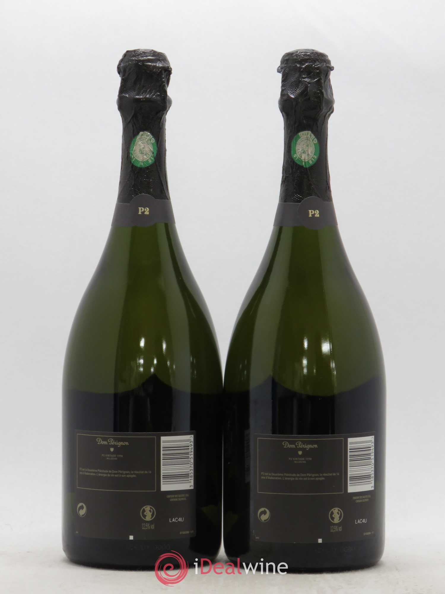 2eme Plénitude (P2) Dom Pérignon 1998 - Lot de 2 bouteilles - 1