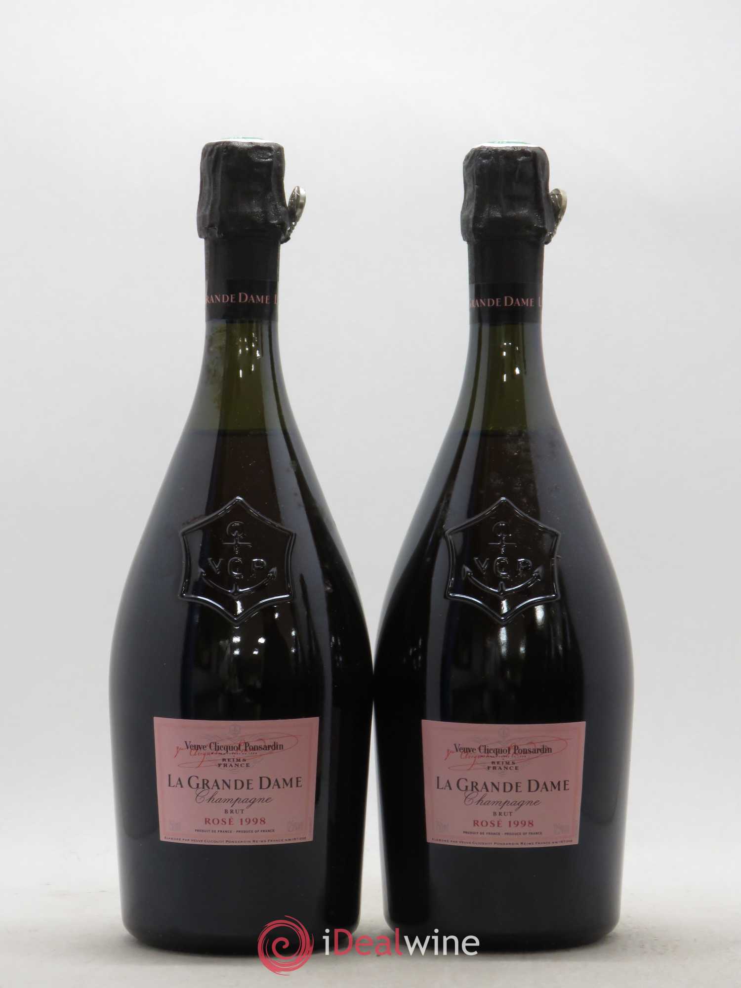 La Grande Dame Veuve Clicquot 1998 - Lot de 2 bouteilles - 0