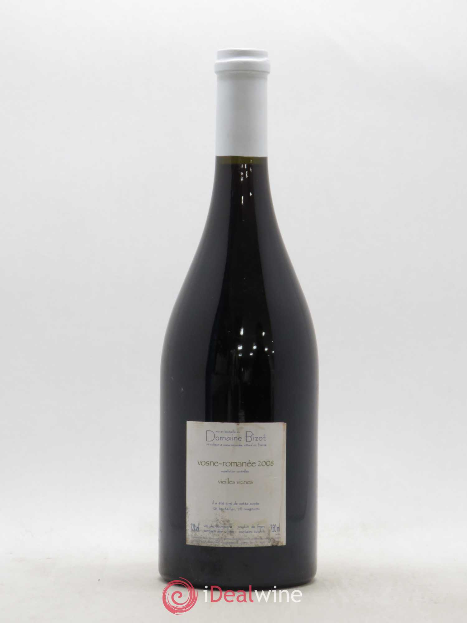 Vosne-Romanée Vieilles Vignes Bizot (Domaine) 2008 - Lot de 1 bouteille - 1