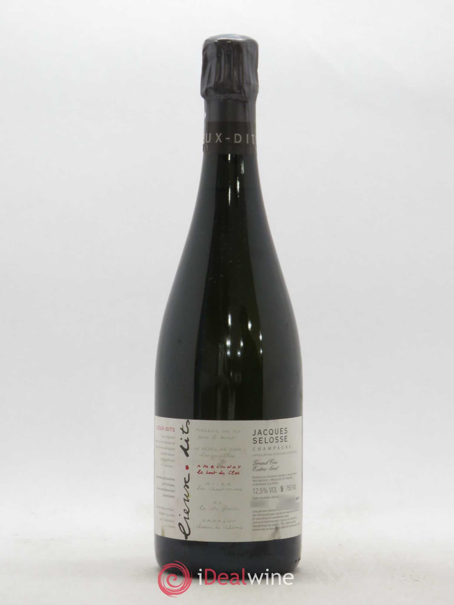 Ambonnay Le Bout du Clos Grand Cru Extra-Brut Jacques Selosse - Lot de 1 bouteille - 0