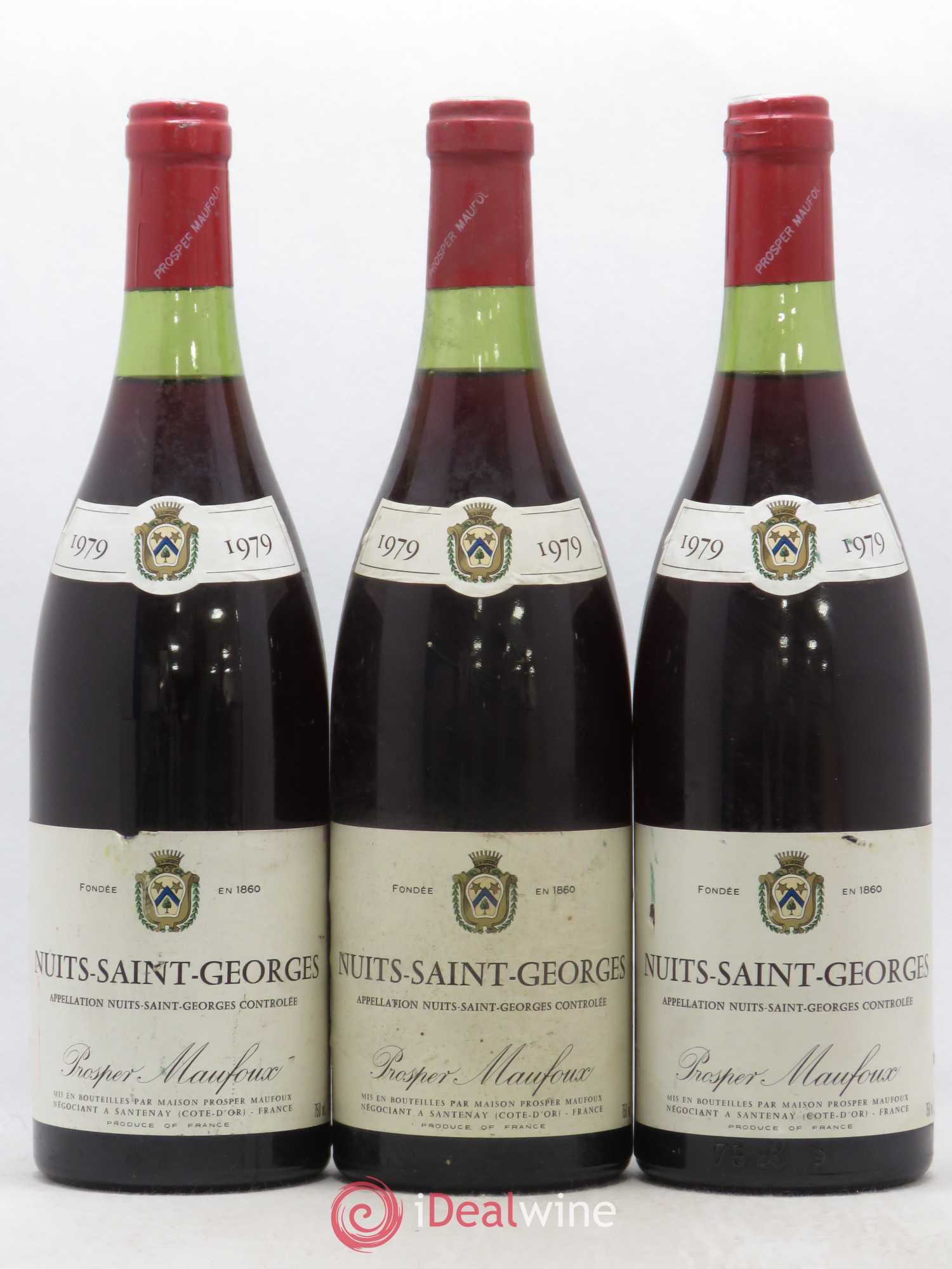 Nuits-Saint-Georges Prosper Maufoux 1979 - Lot de 3 bouteilles - 0