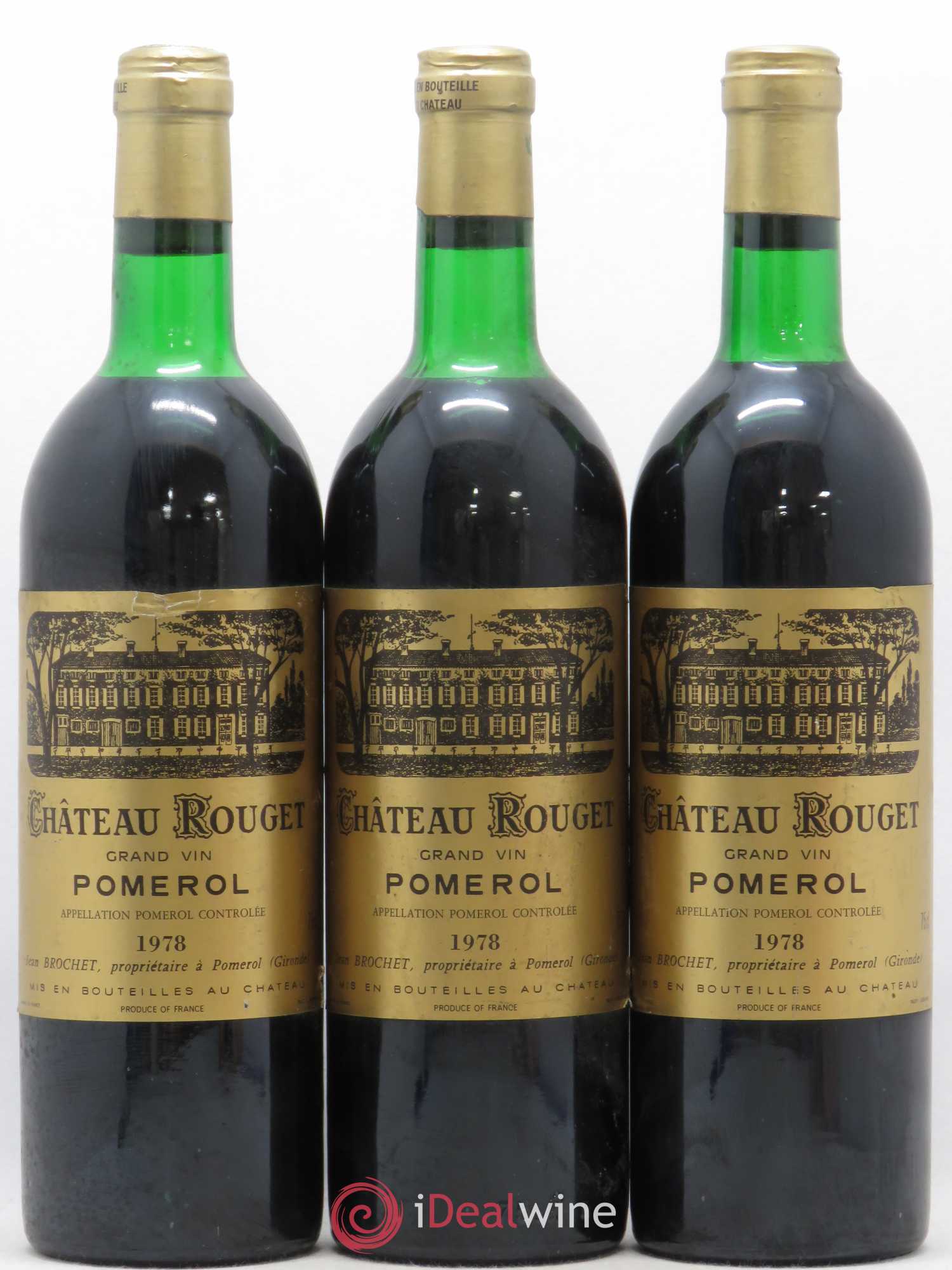 Château Rouget 1978 - Lotto di 3 bottiglie - 0