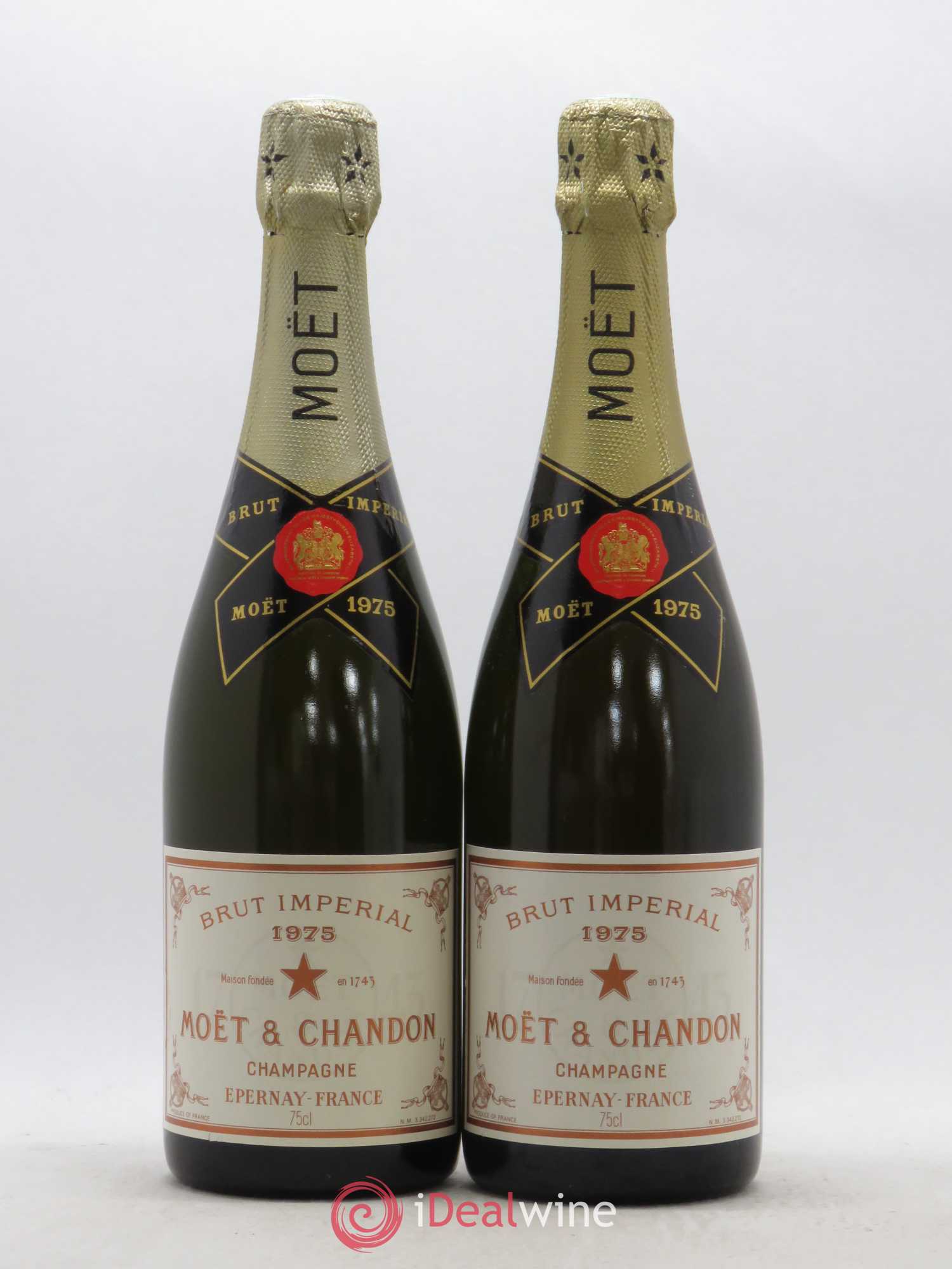 Impérial Brut Moët et Chandon 1975 - Lot de 2 bouteilles - 0