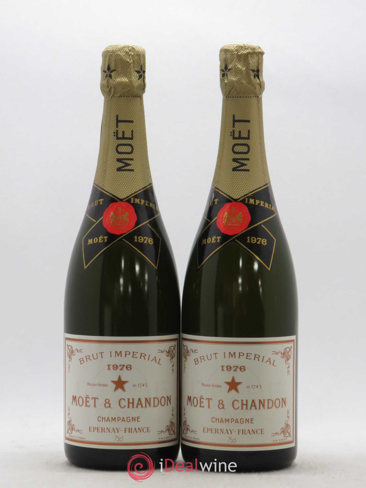 Impérial Brut Moët et Chandon 1976 - Lot de 2 bouteilles - 0