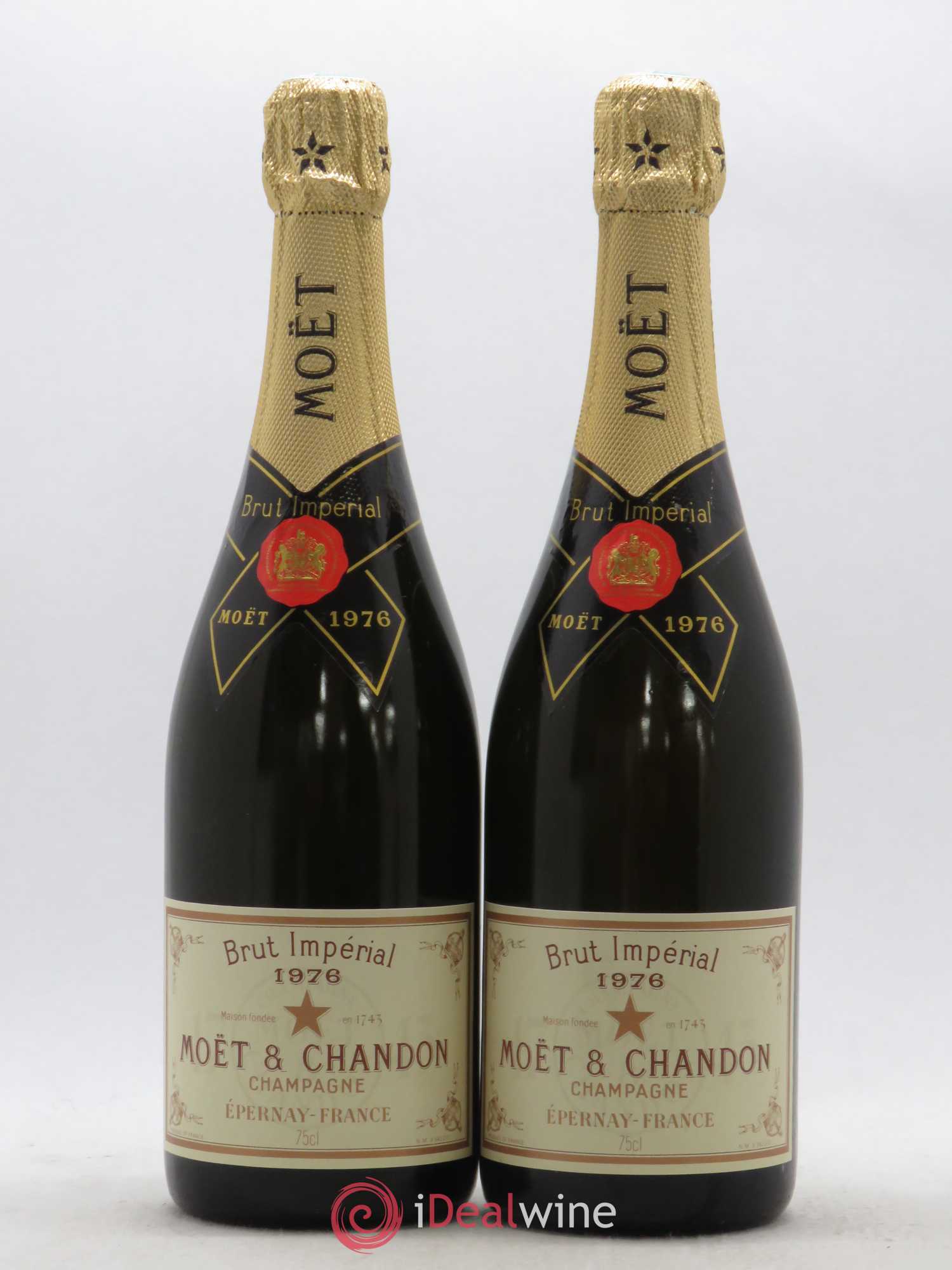 Impérial Brut Moët et Chandon 1976 - Lot de 2 bouteilles - 0