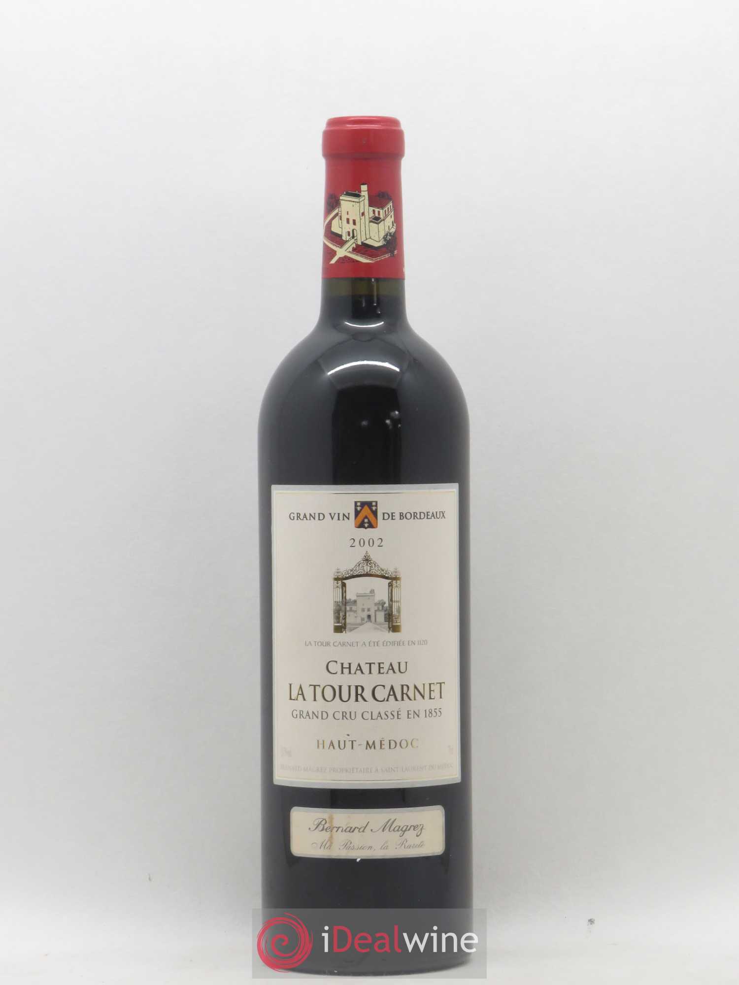 Château la Tour Carnet 4ème Grand Cru Classé 2002 - Lot de 1 bouteille - 0