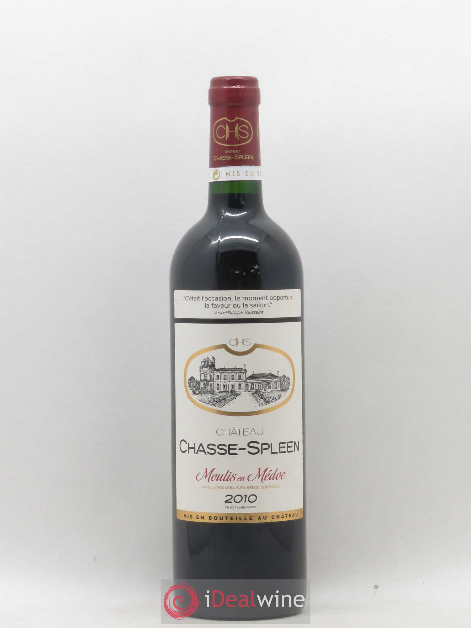 Château Chasse Spleen 2010 - Lot de 1 bouteille - 0