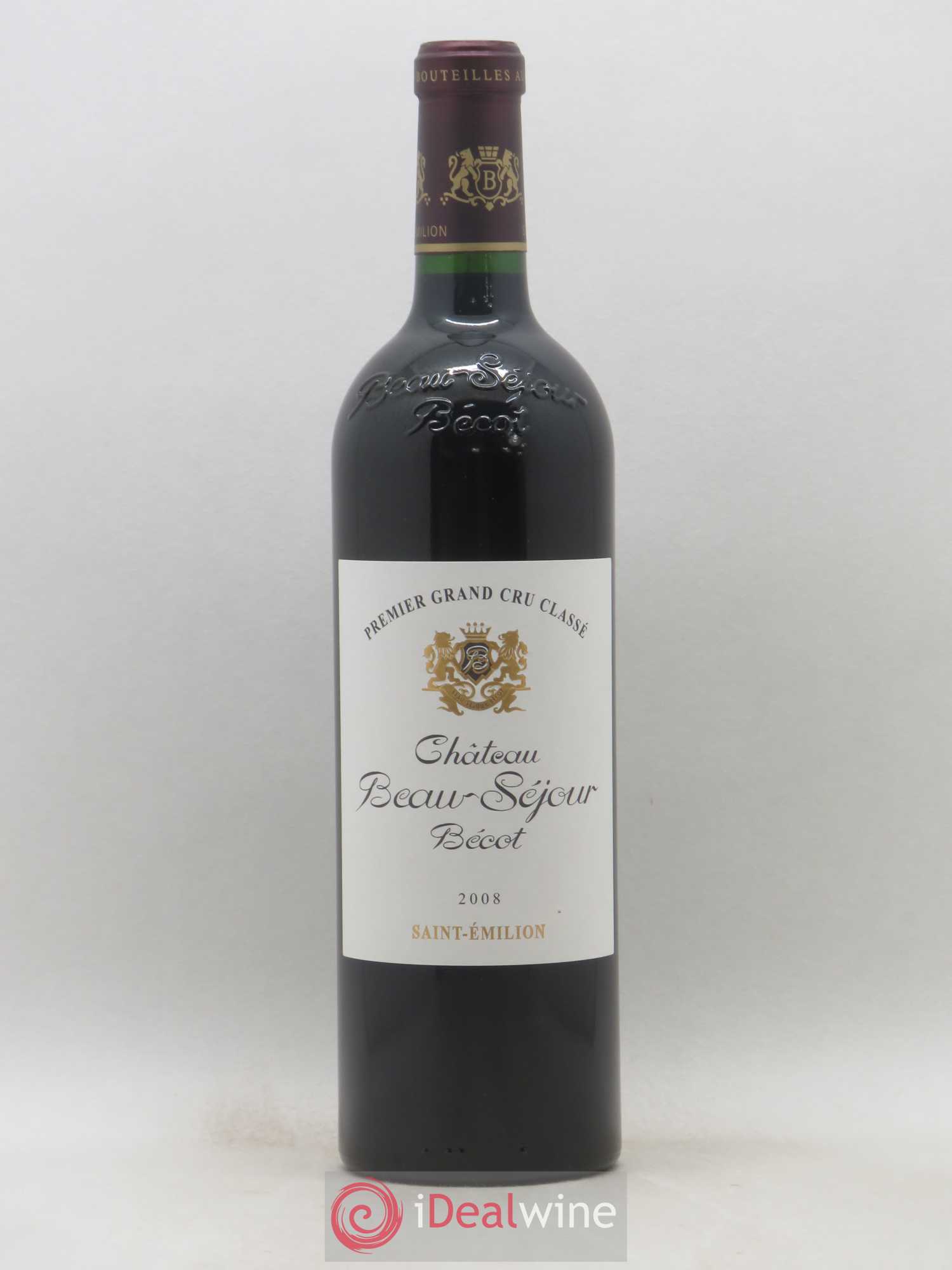 Château Beau-Séjour Bécot 1er Grand Cru Classé B 2008 - Lot de 1 bouteille - 0