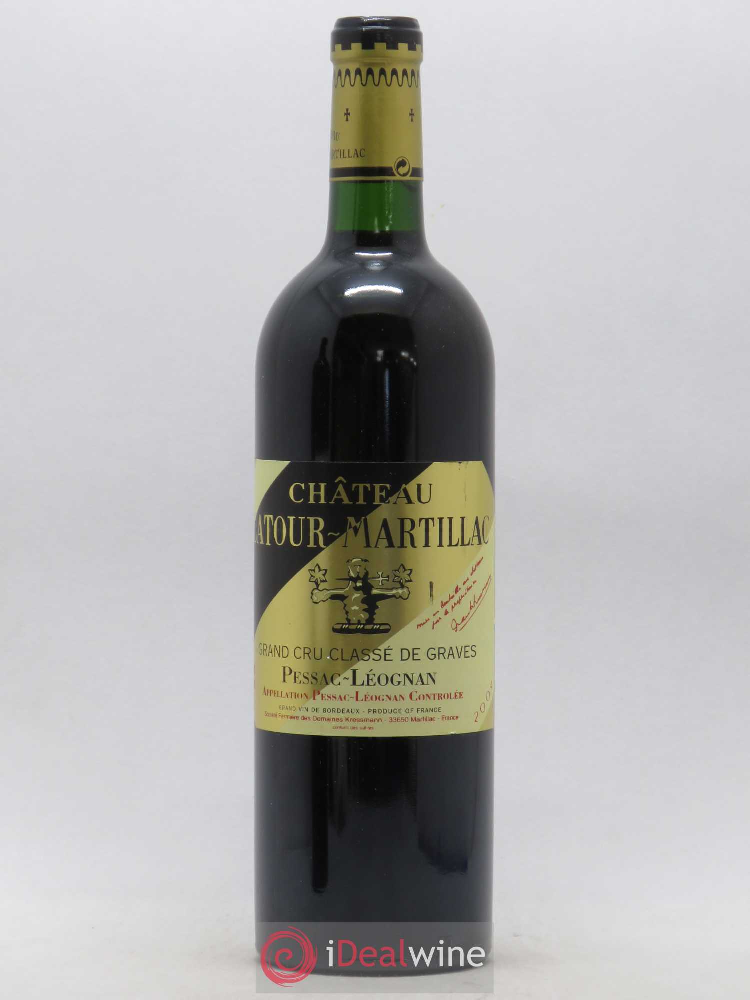 Château Latour-Martillac Cru Classé de Graves 2004 - Lot de 1 bouteille - 0