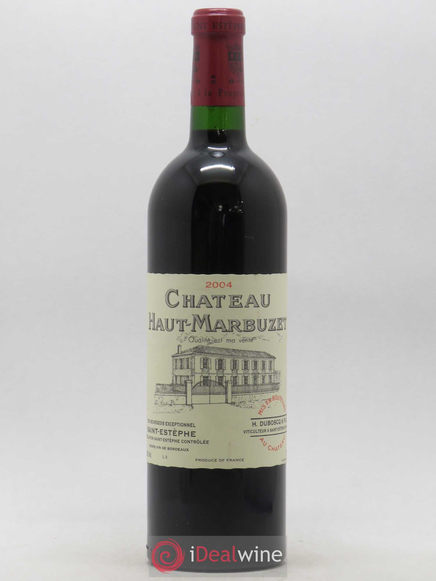 Château Haut Marbuzet 2004 - Lot de 1 bouteille - 0