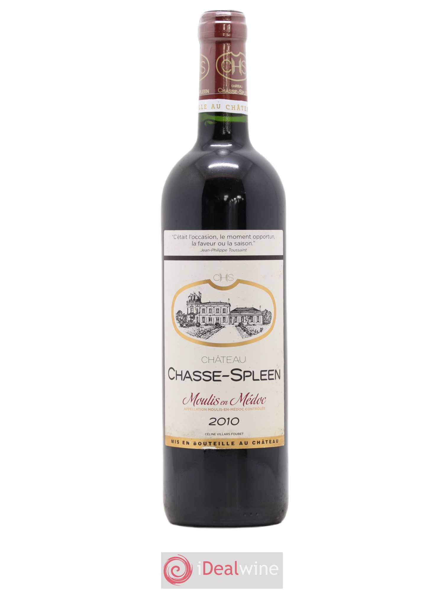 Château Chasse Spleen 2010 - Lot de 1 bouteille - 0