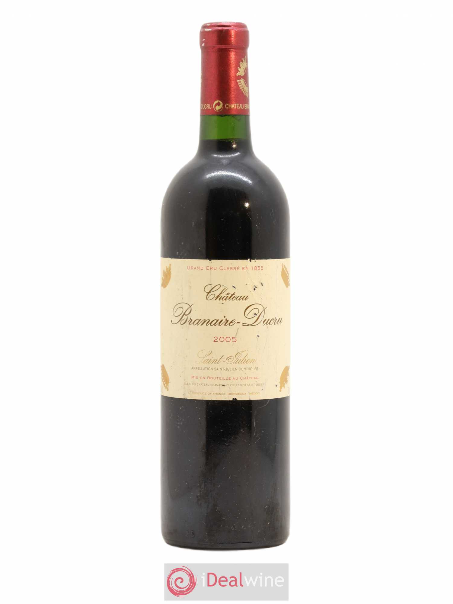 Château Branaire Ducru 4ème Grand Cru Classé 2005 - Lot de 1 bouteille - 0