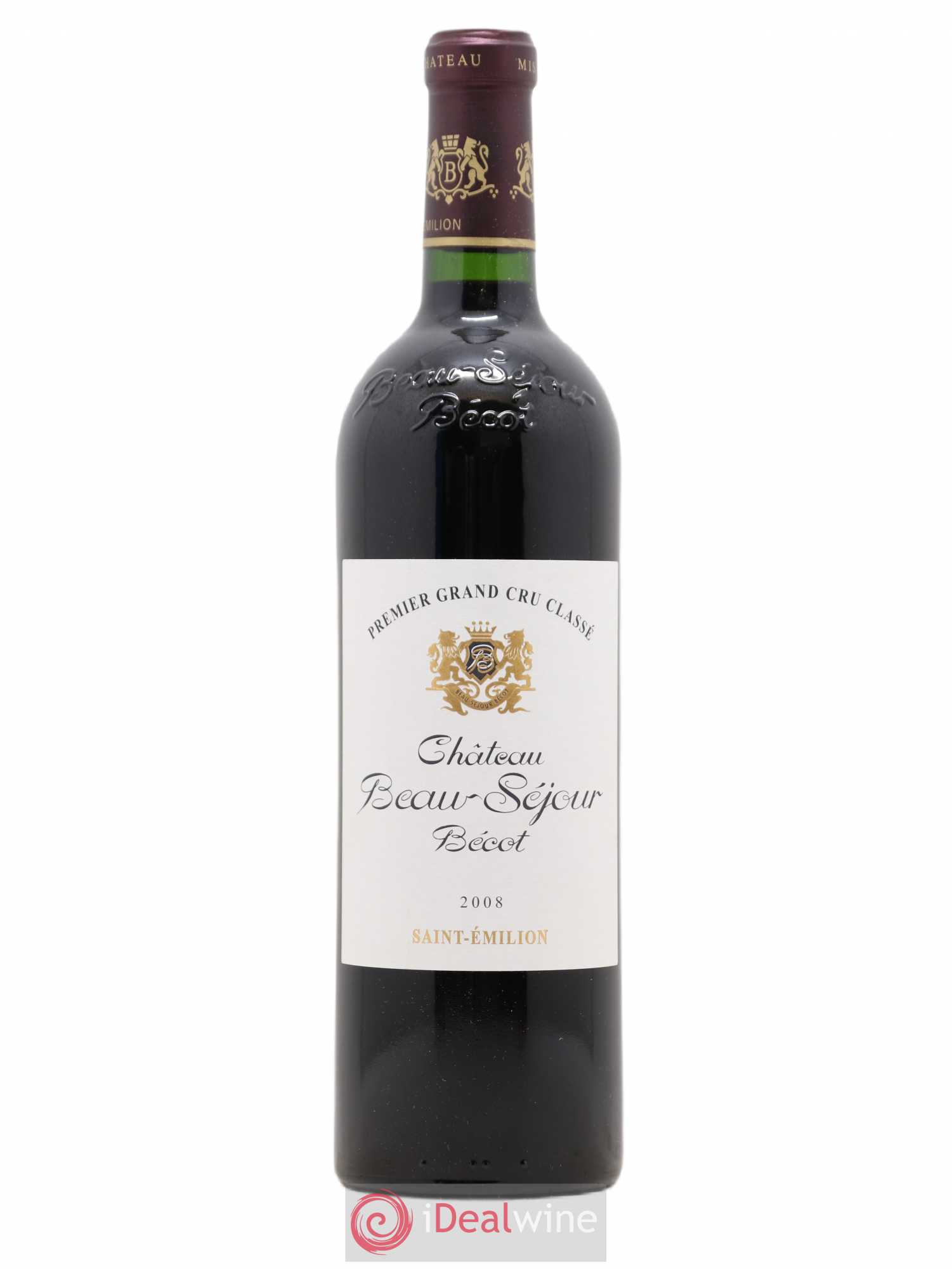 Château Beau-Séjour Bécot 1er Grand Cru Classé B 2008 - Lot de 1 bouteille - 0