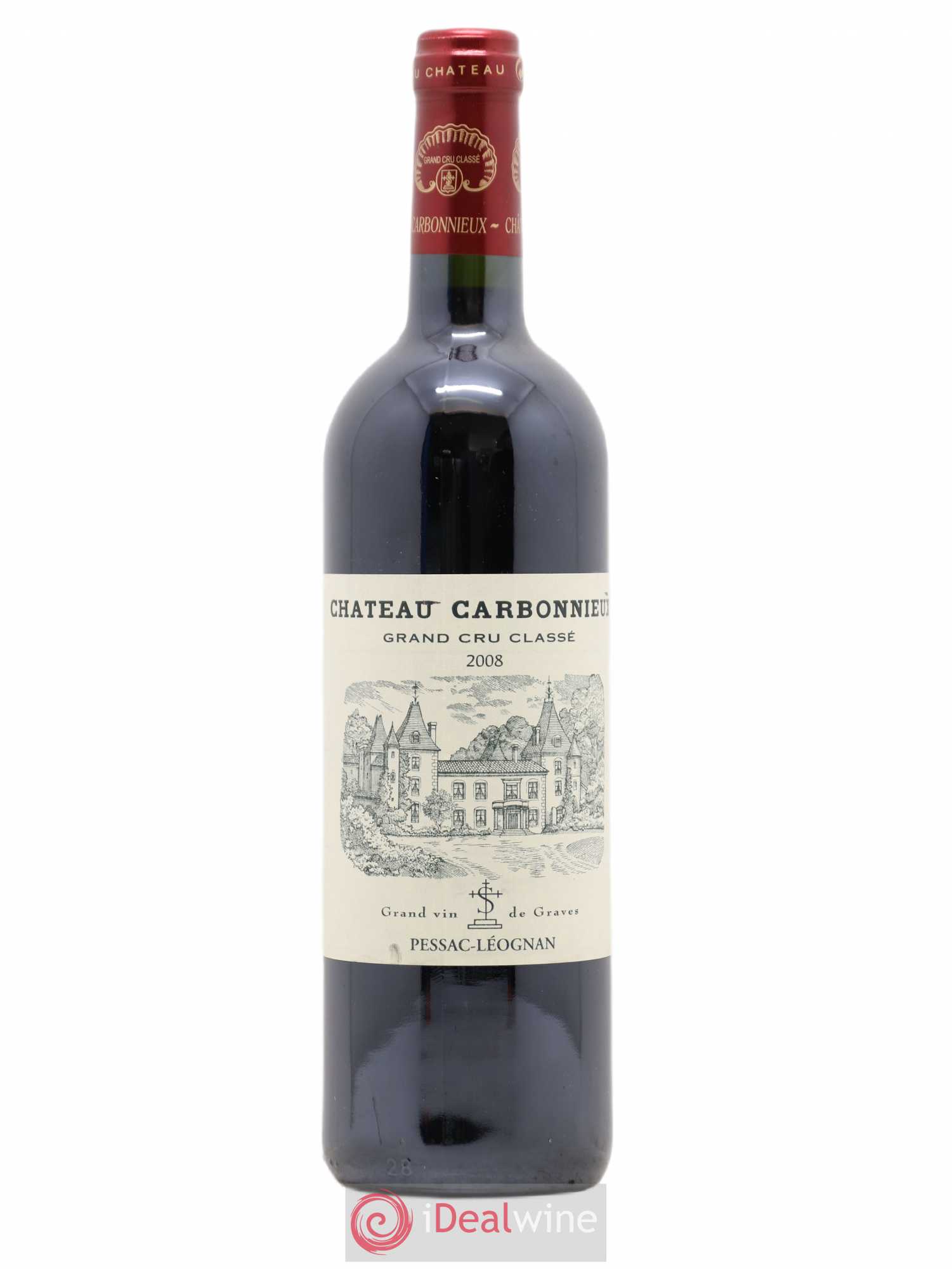 Château Carbonnieux Cru Classé de Graves 2008 - Lot de 1 bouteille - 0