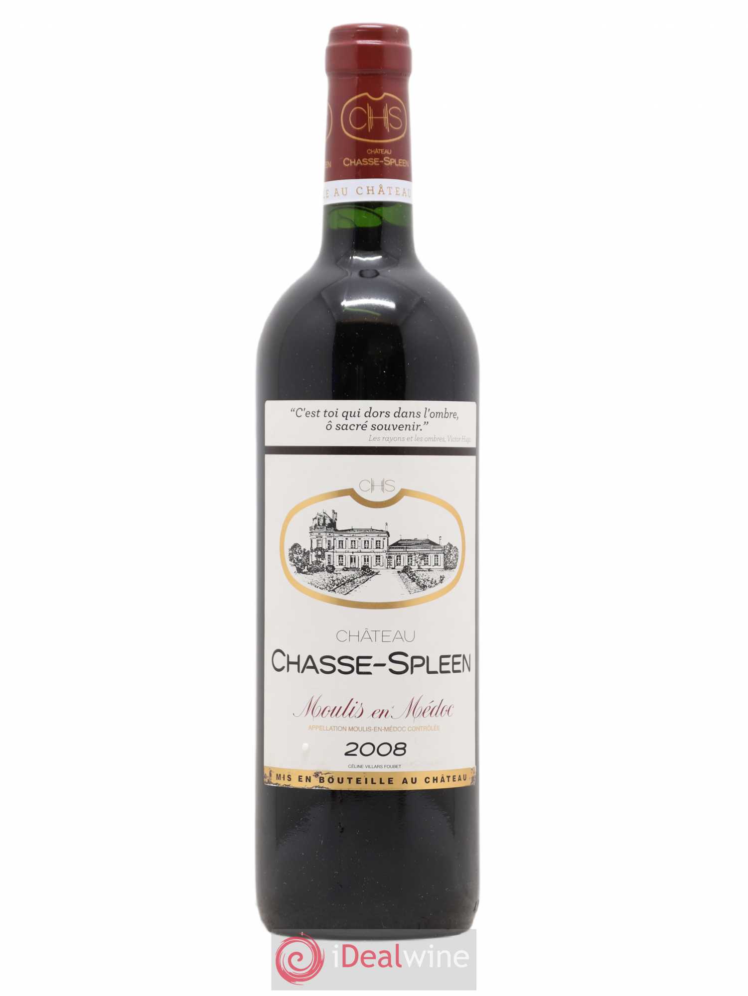Château Chasse Spleen 2008 - Lot de 1 bouteille - 0
