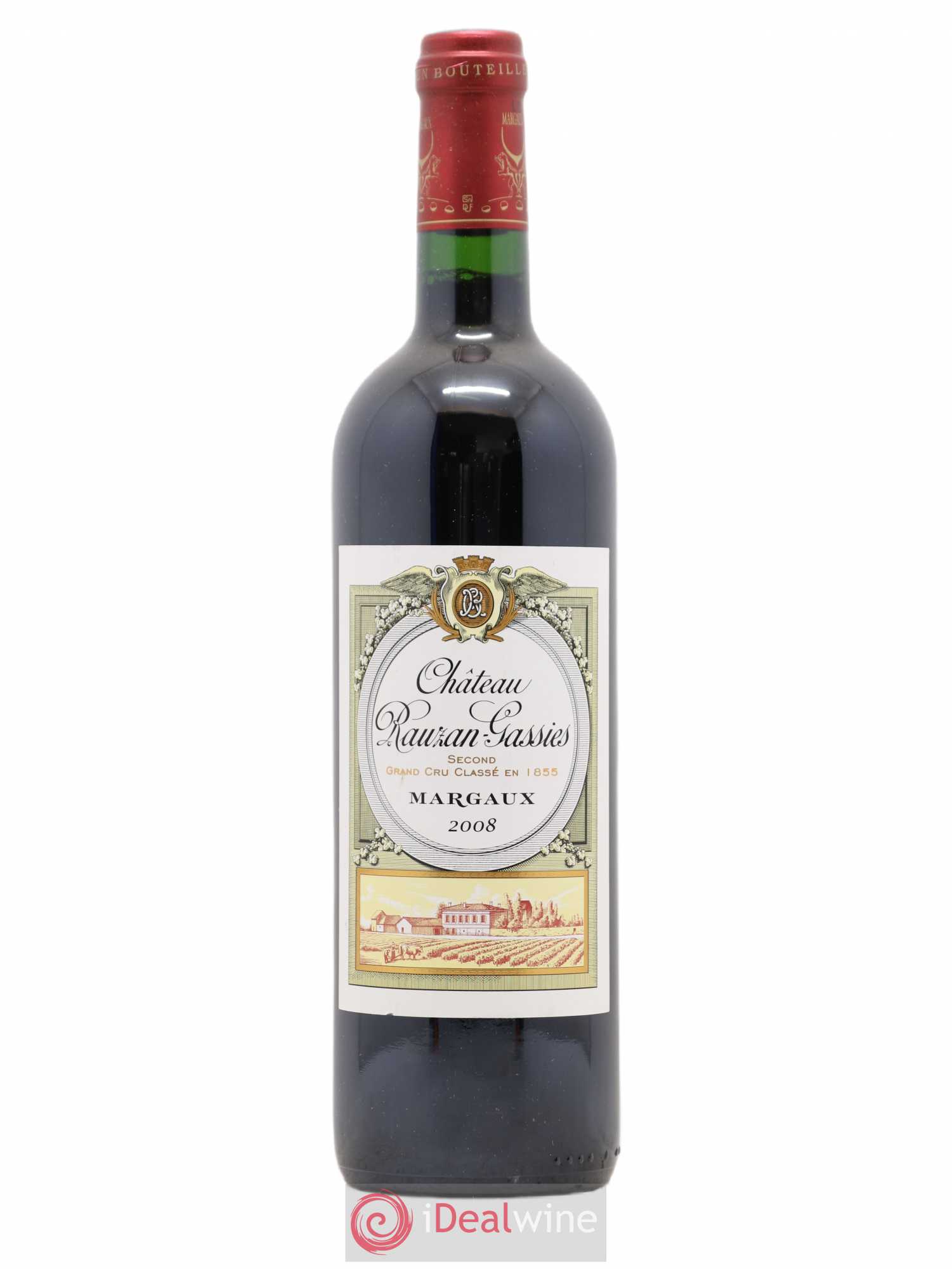 Château Rauzan-Gassies 2ème Grand Cru Classé 2008 - Lot de 1 bouteille - 0