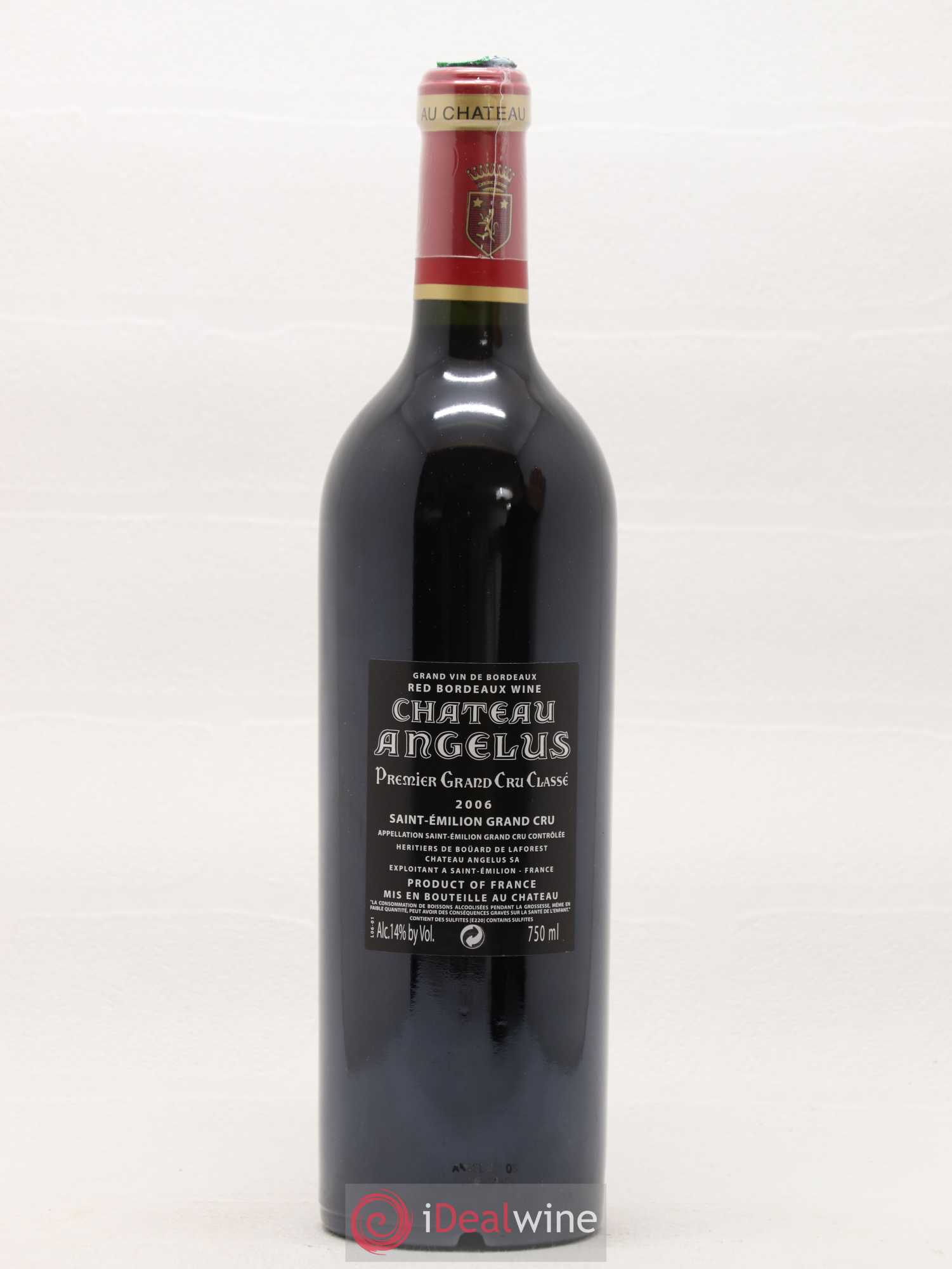 Château Angélus 1er Grand Cru Classé A 2006 - Lot de 1 bouteille - 1