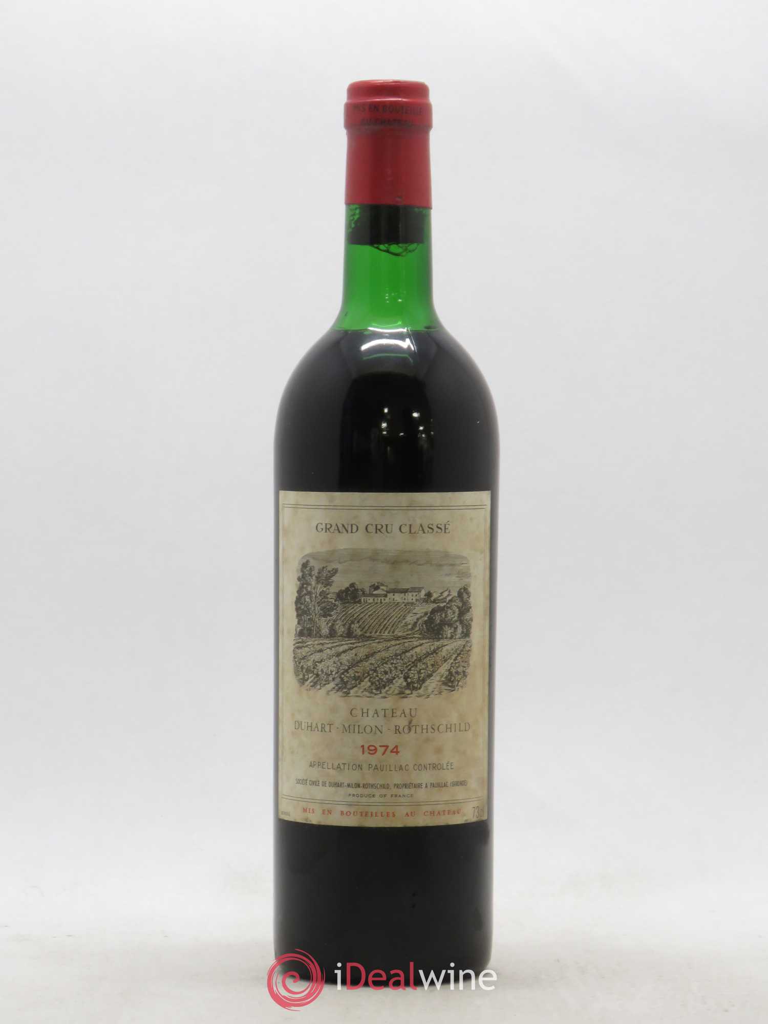 Château Duhart-Milon 4ème Grand Cru Classé 1974 - Lot de 1 bouteille - 0
