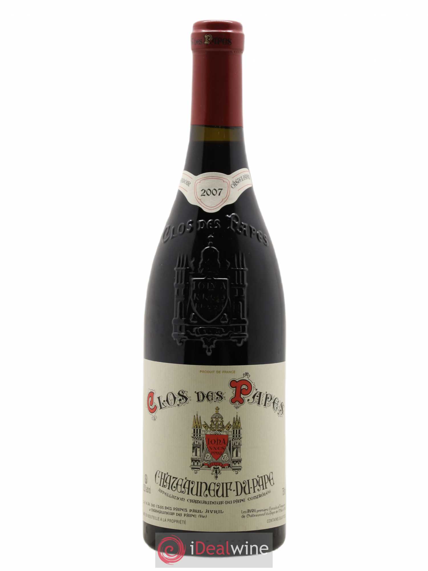Châteauneuf-du-Pape Clos des Papes - Paul Avril 2007 - Lot de 1 bouteille - 0