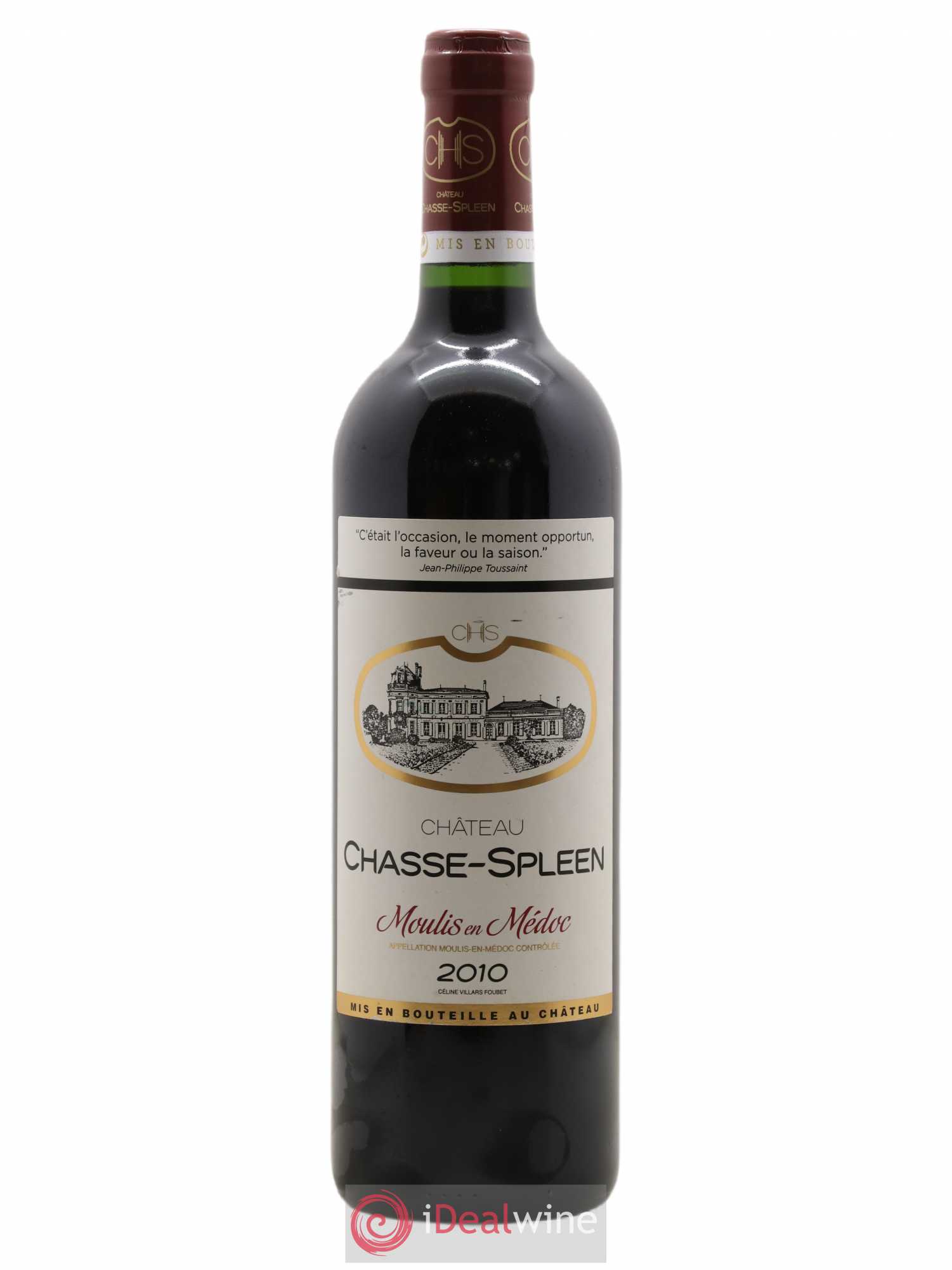 Château Chasse Spleen 2010 - Lot de 1 bouteille - 0