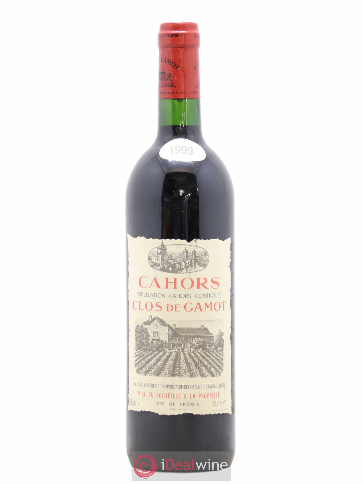 Cahors Clos de Gamot famille Jouffreau 1999 - Lot de 1 bouteille - 0