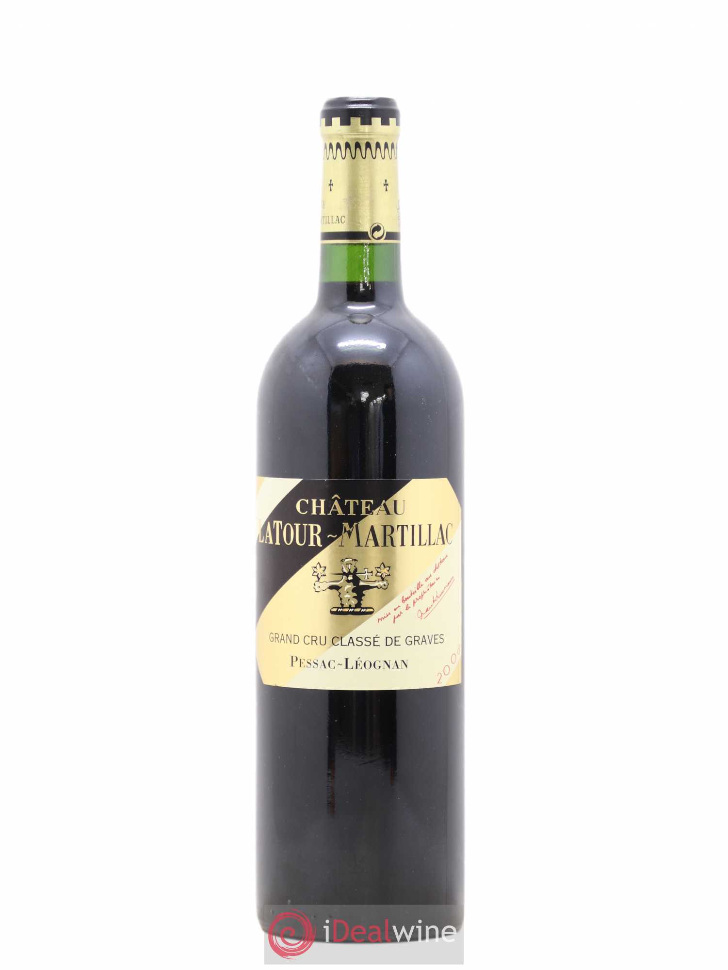 Château Latour-Martillac Cru Classé de Graves 2008 - Lot de 1 bouteille - 0