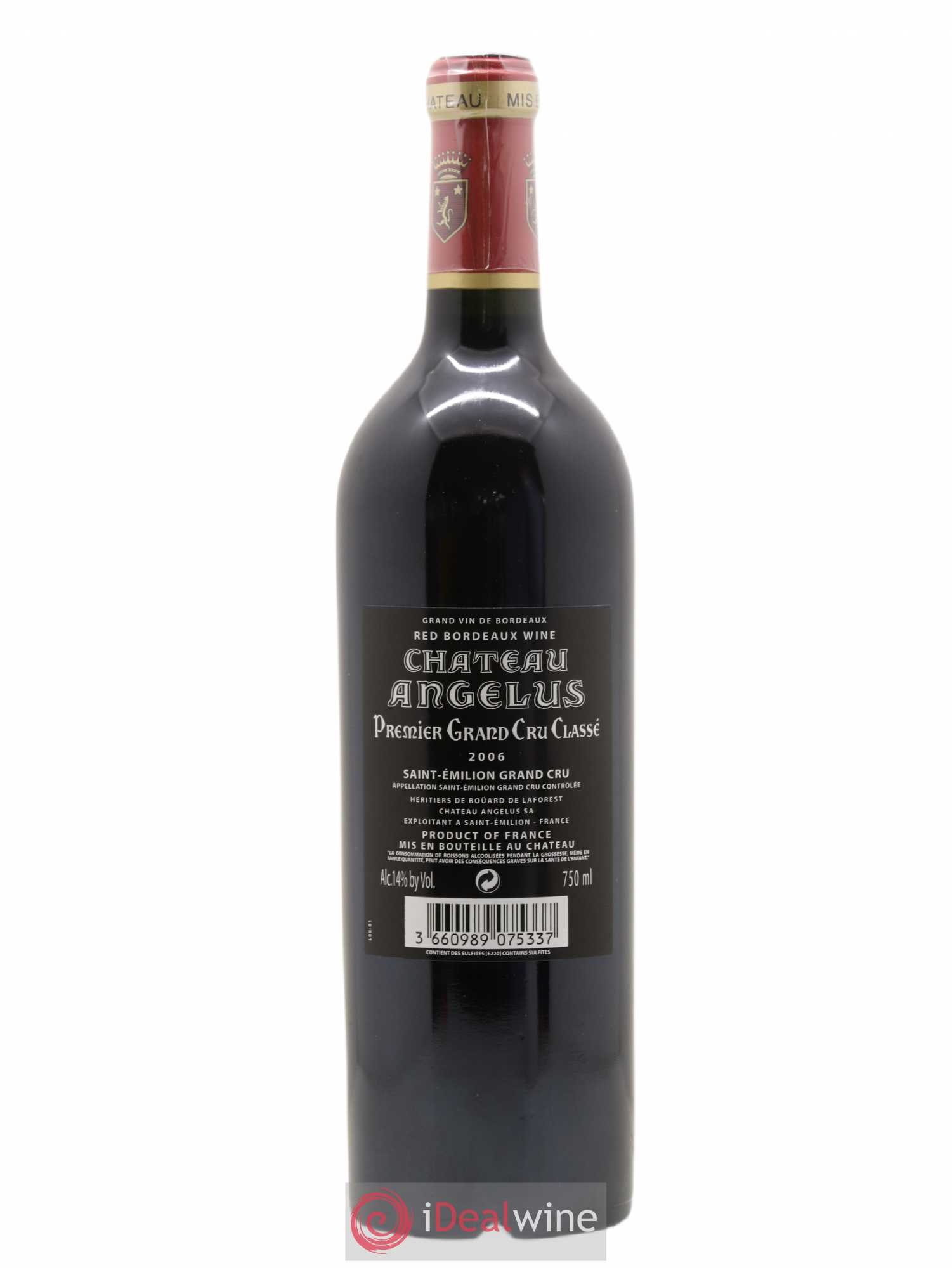 Château Angélus 1er Grand Cru Classé A 2006 - Lot de 1 bouteille - 1