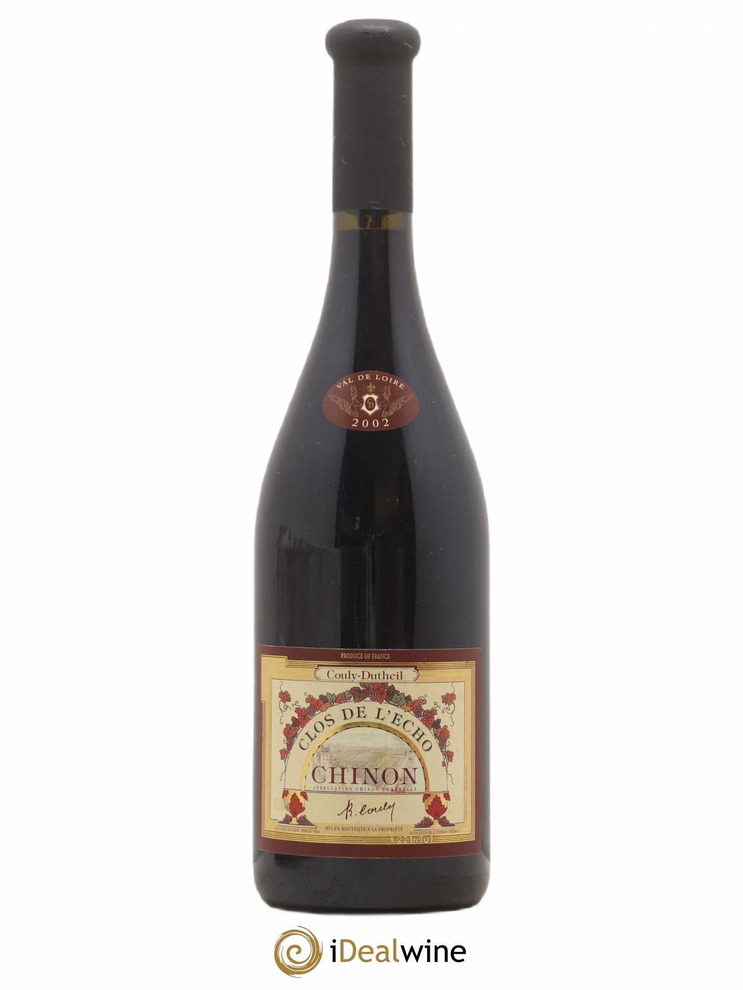 Chinon Clos de l'Echo Couly-Dutheil 2002 - Lot de 1 bouteille - 0
