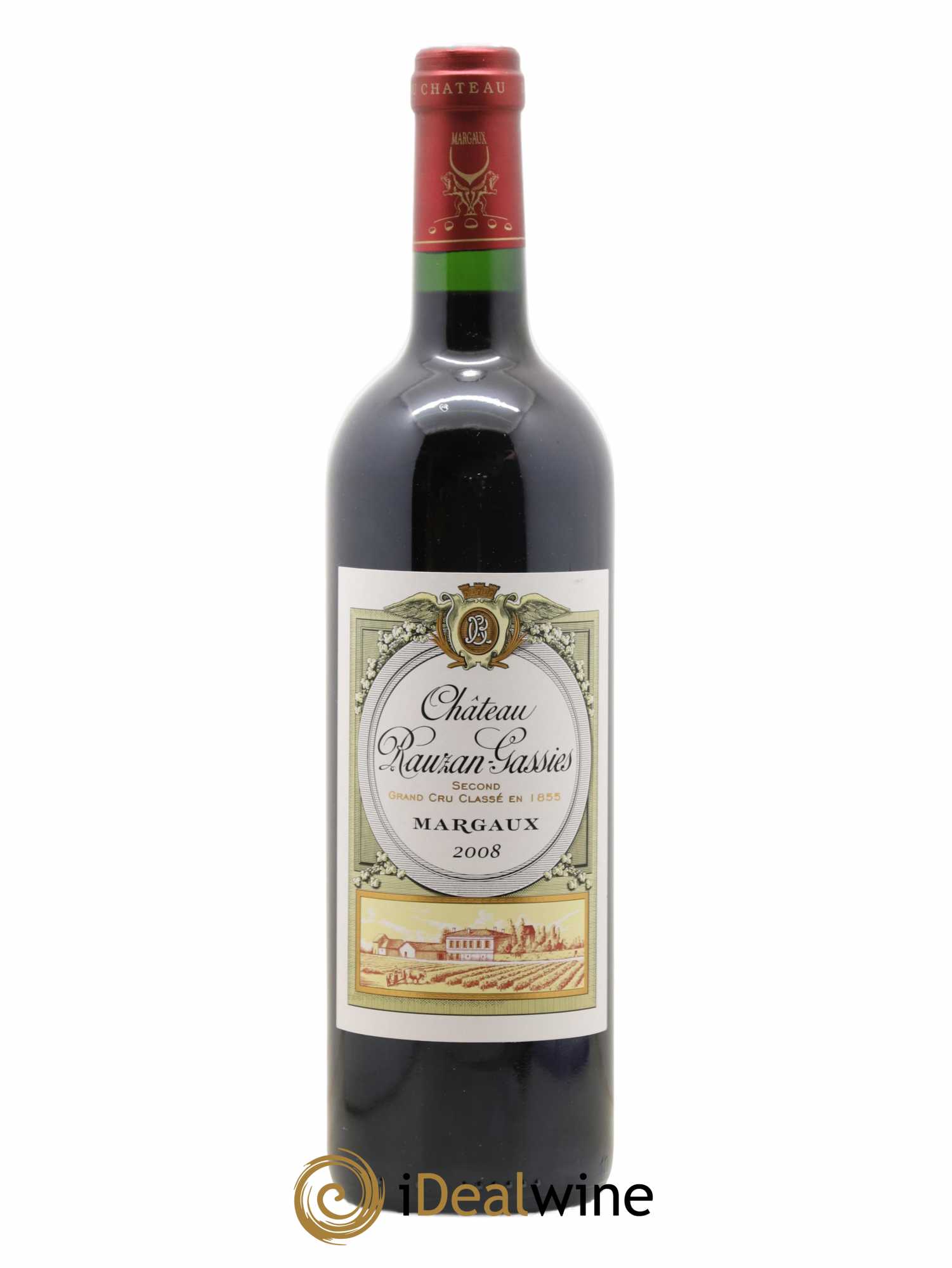 Château Rauzan-Gassies 2ème Grand Cru Classé 2008 - Lot de 1 bouteille - 0