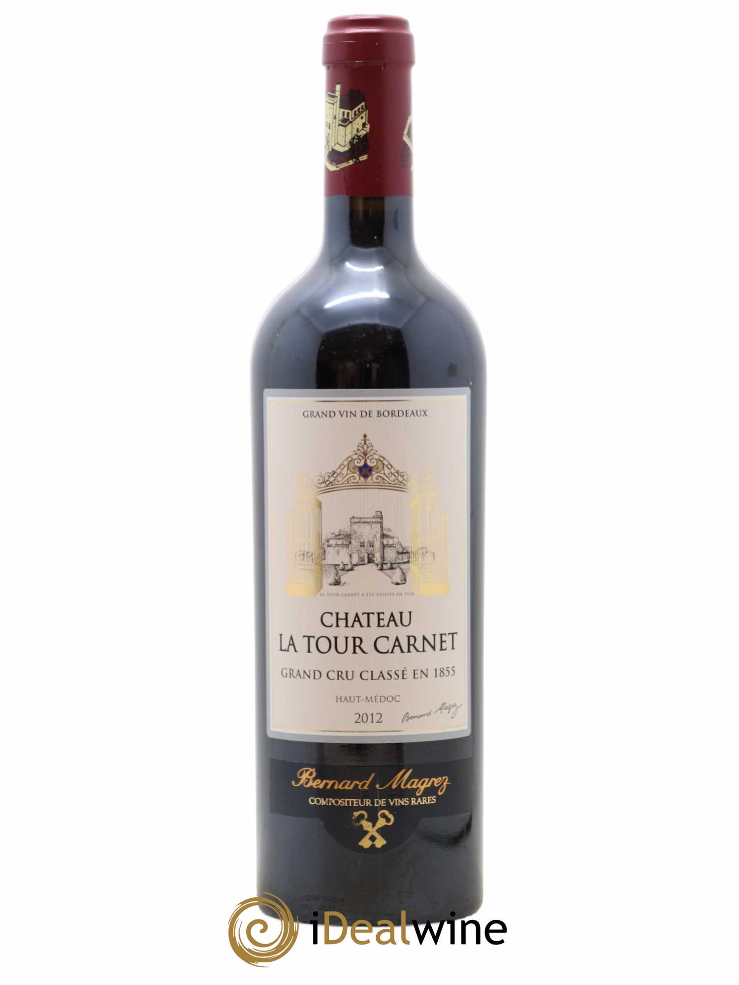 Château la Tour Carnet 4ème Grand Cru Classé 2012 - Lot de 1 bouteille - 0