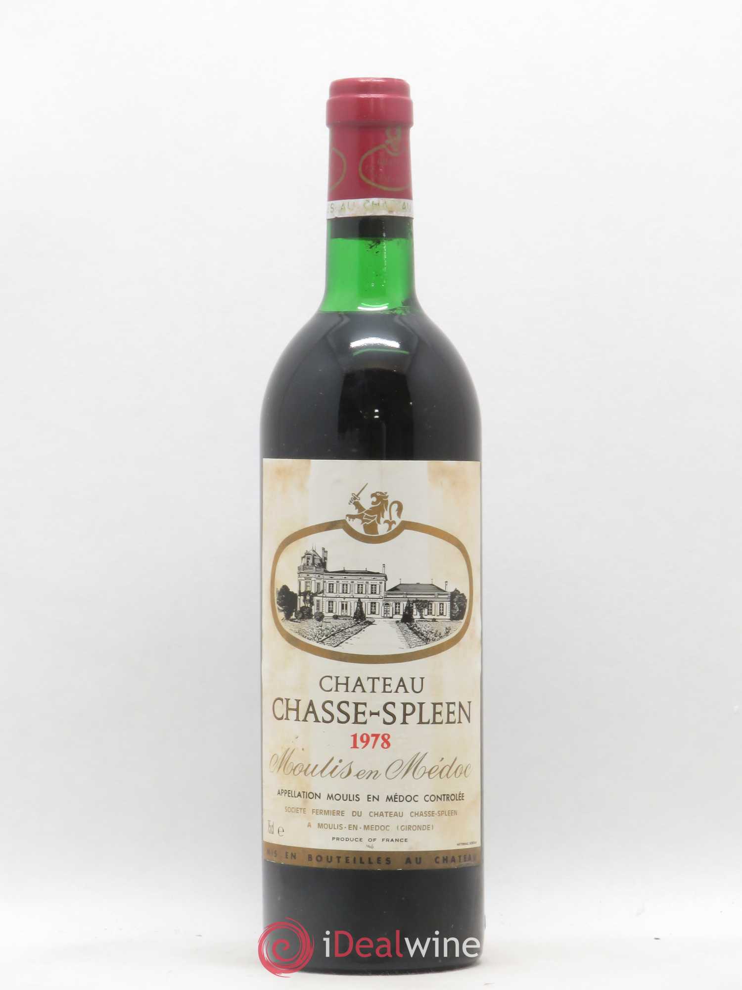 Château Chasse Spleen 1978 - Lot de 1 bouteille - 0