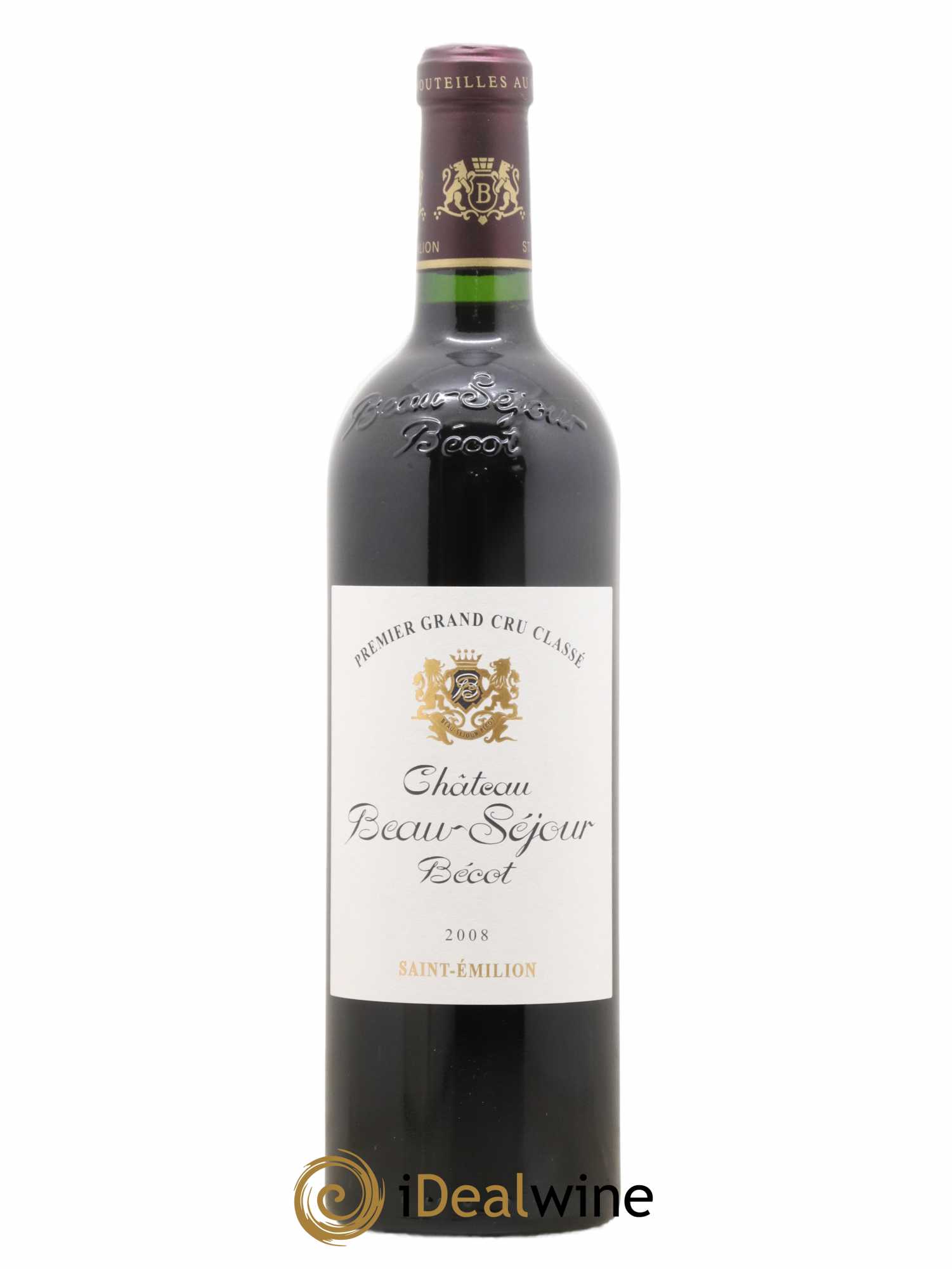 Château Beau-Séjour Bécot 1er Grand Cru Classé B 2008 - Lot de 1 bouteille - 0