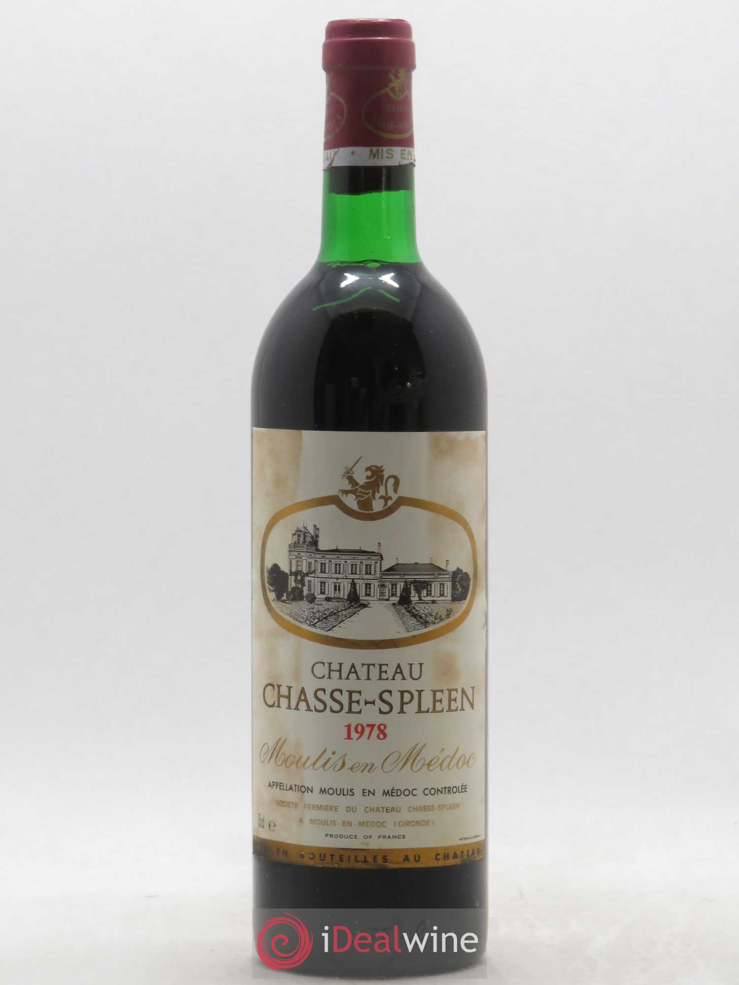 Château Chasse Spleen 1978 - Lot de 1 bouteille - 0