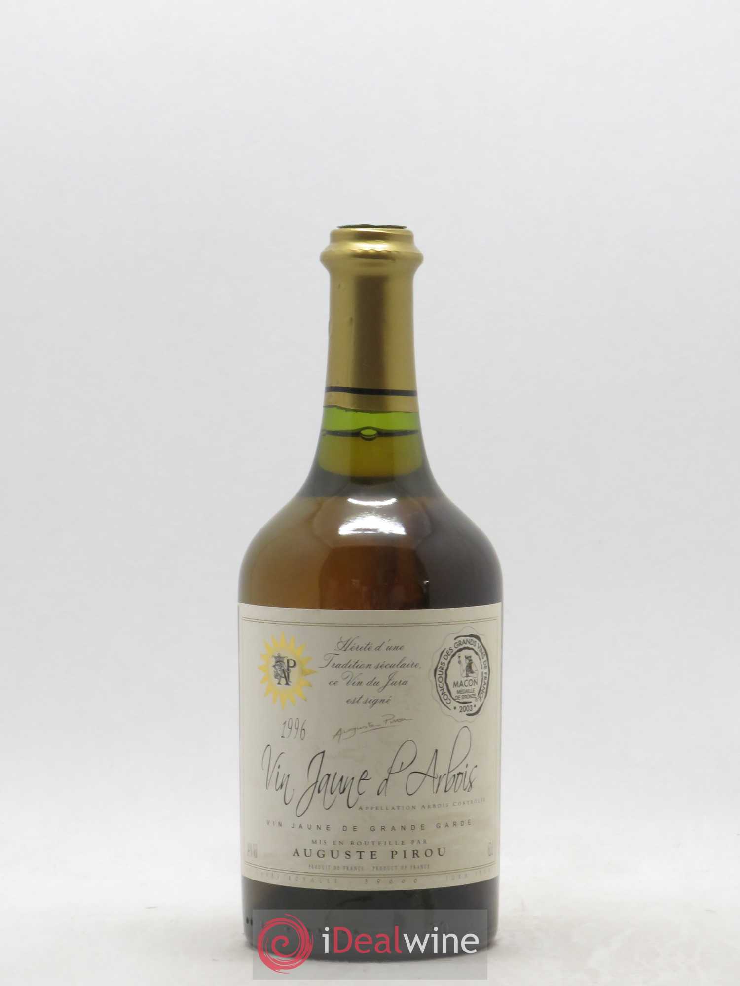 Arbois Vin Jaune Auguste Pirou 1996 - Lot de 1 bouteille - 0