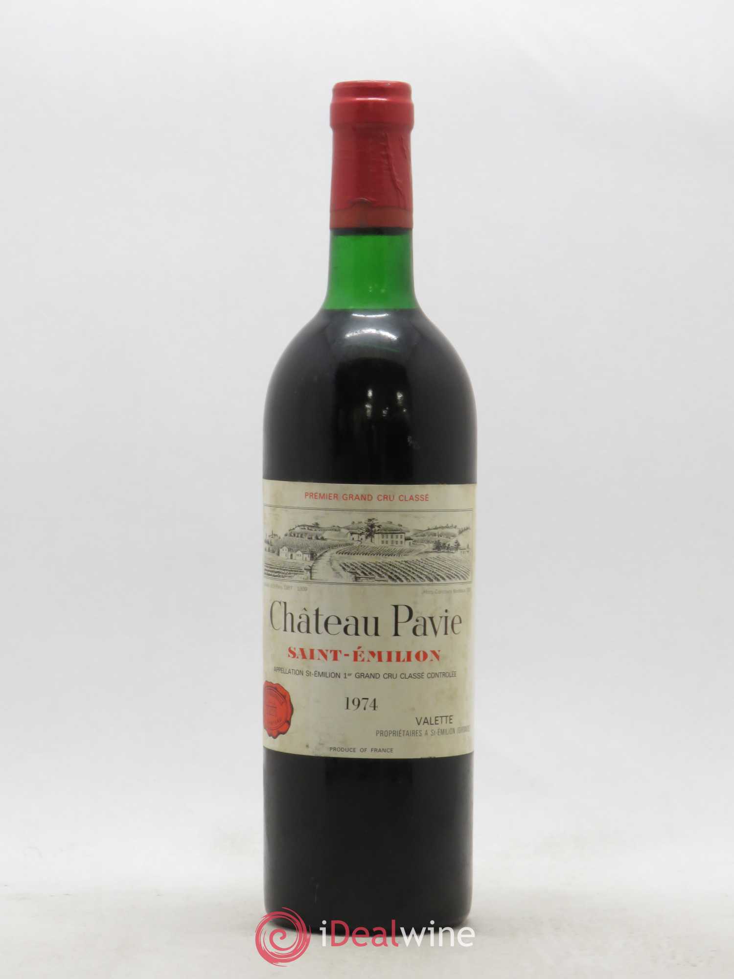 Château Pavie 1er Grand Cru Classé A 1974 - Lot de 1 bouteille - 0