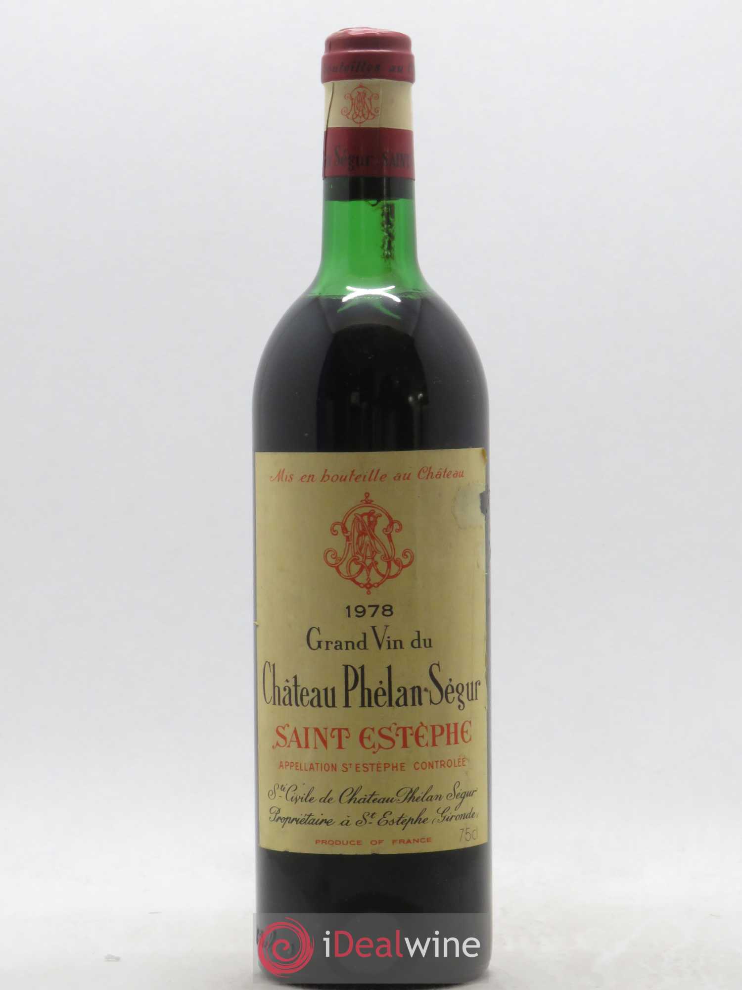 Château Phélan Ségur 1978 - Lot de 1 bouteille - 0