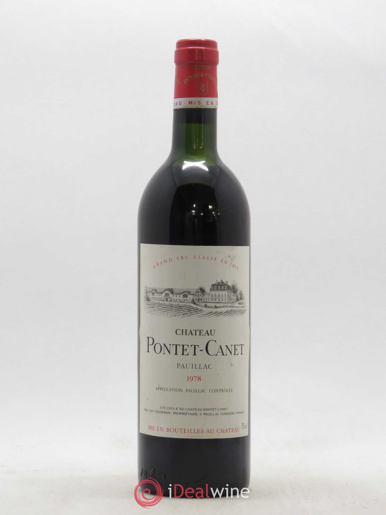 Château Pontet Canet 5ème Grand Cru Classé 1978 - Lot de 1 bouteille - 0