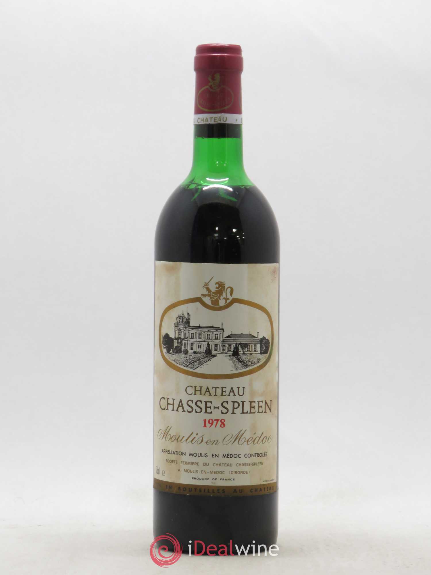 Château Chasse Spleen 1978 - Lot de 1 bouteille - 0