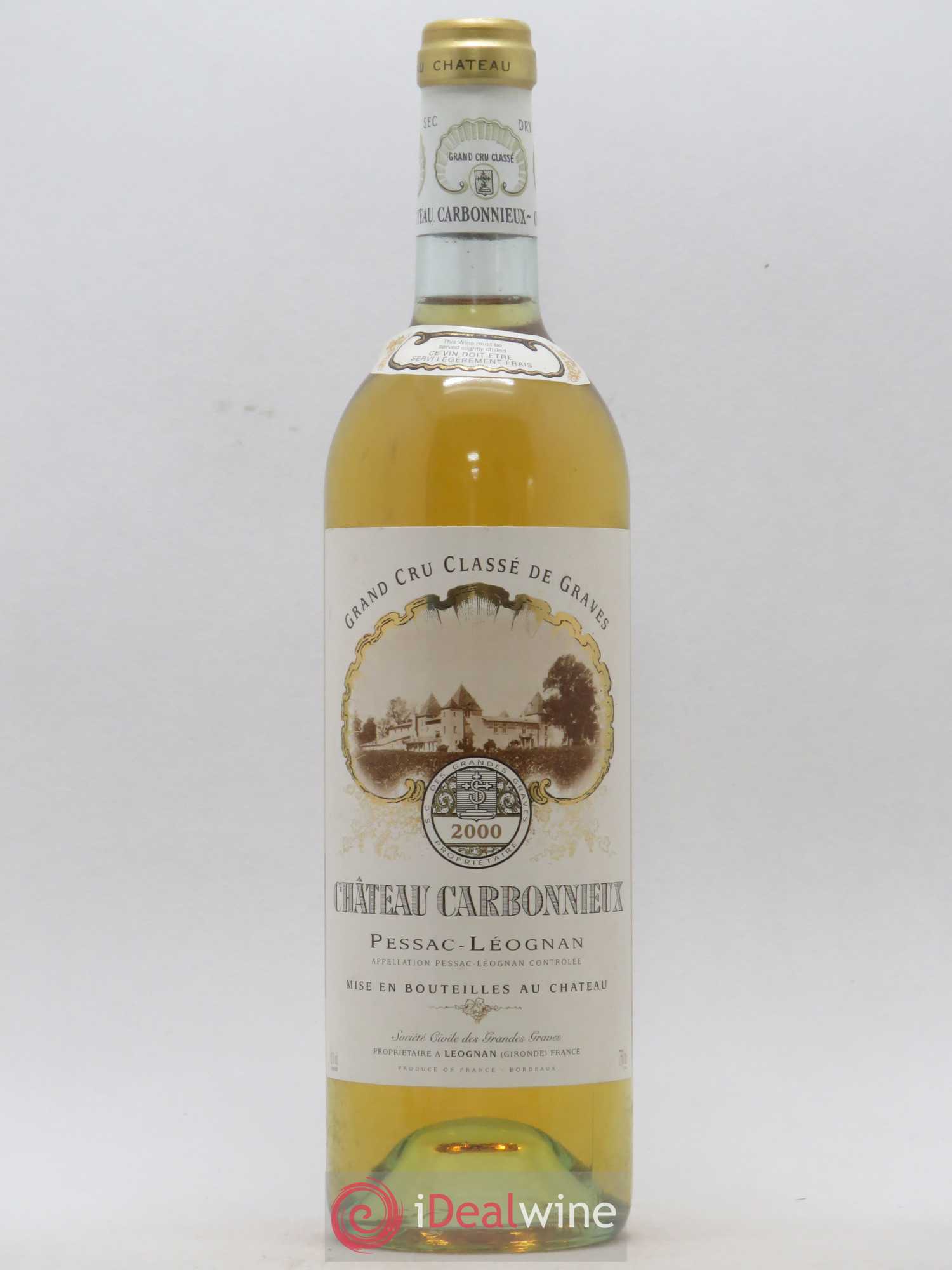 Château Carbonnieux Cru Classé de Graves 2000 - Lot de 1 bouteille - 0