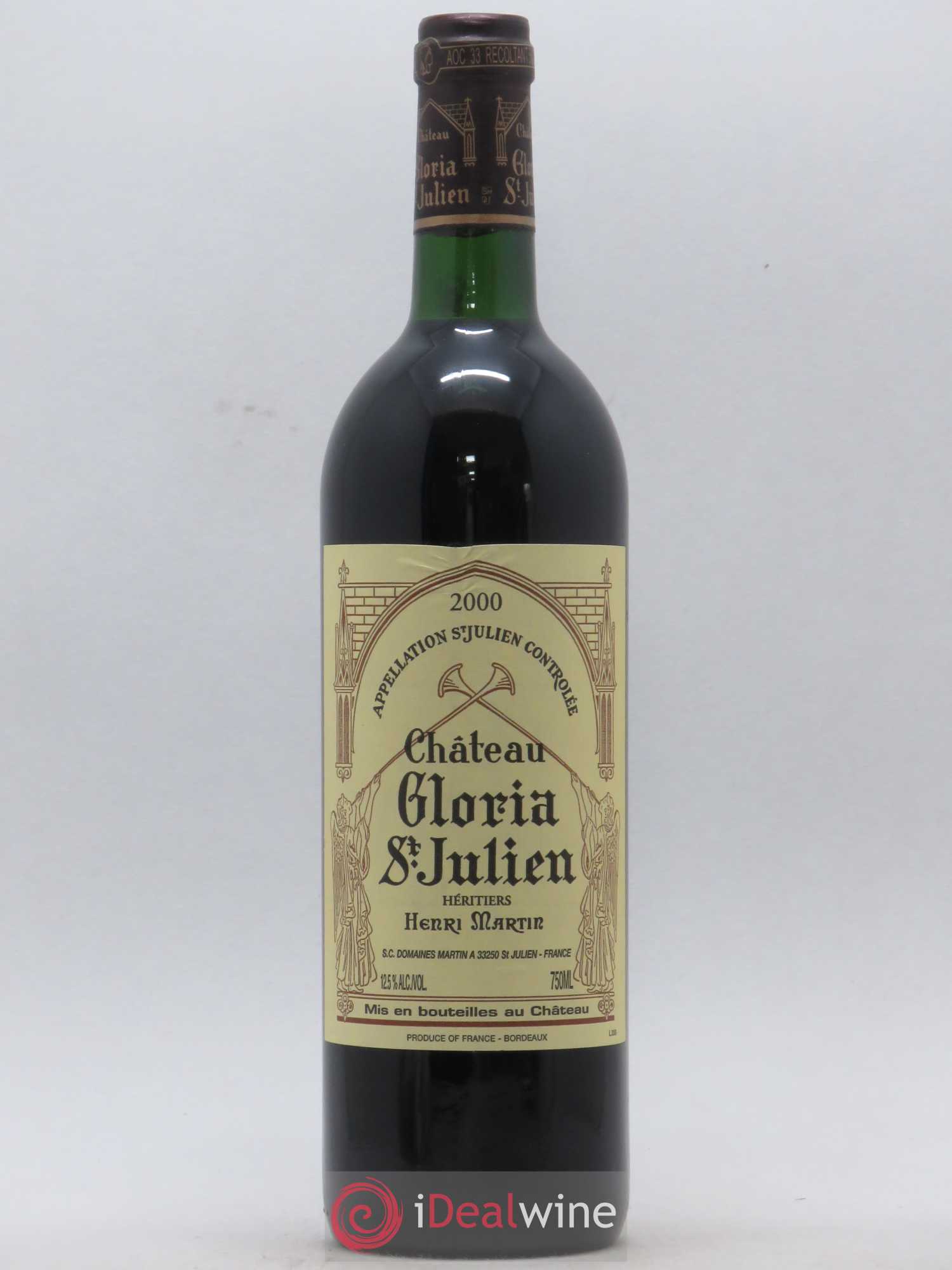 Château Gloria 2000 - Lot de 1 bouteille - 0