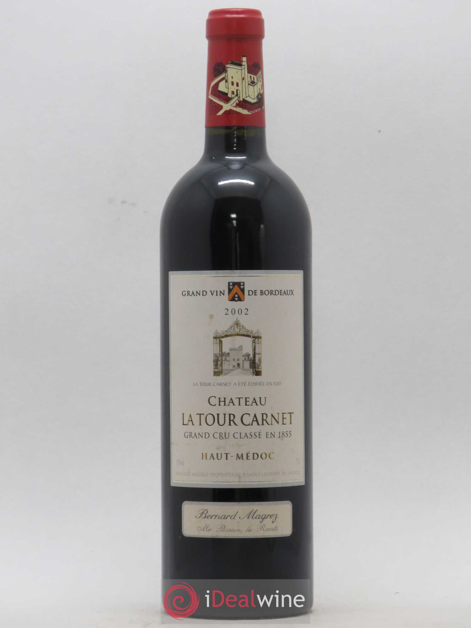 Château la Tour Carnet 4ème Grand Cru Classé 2002 - Lot de 1 bouteille - 0
