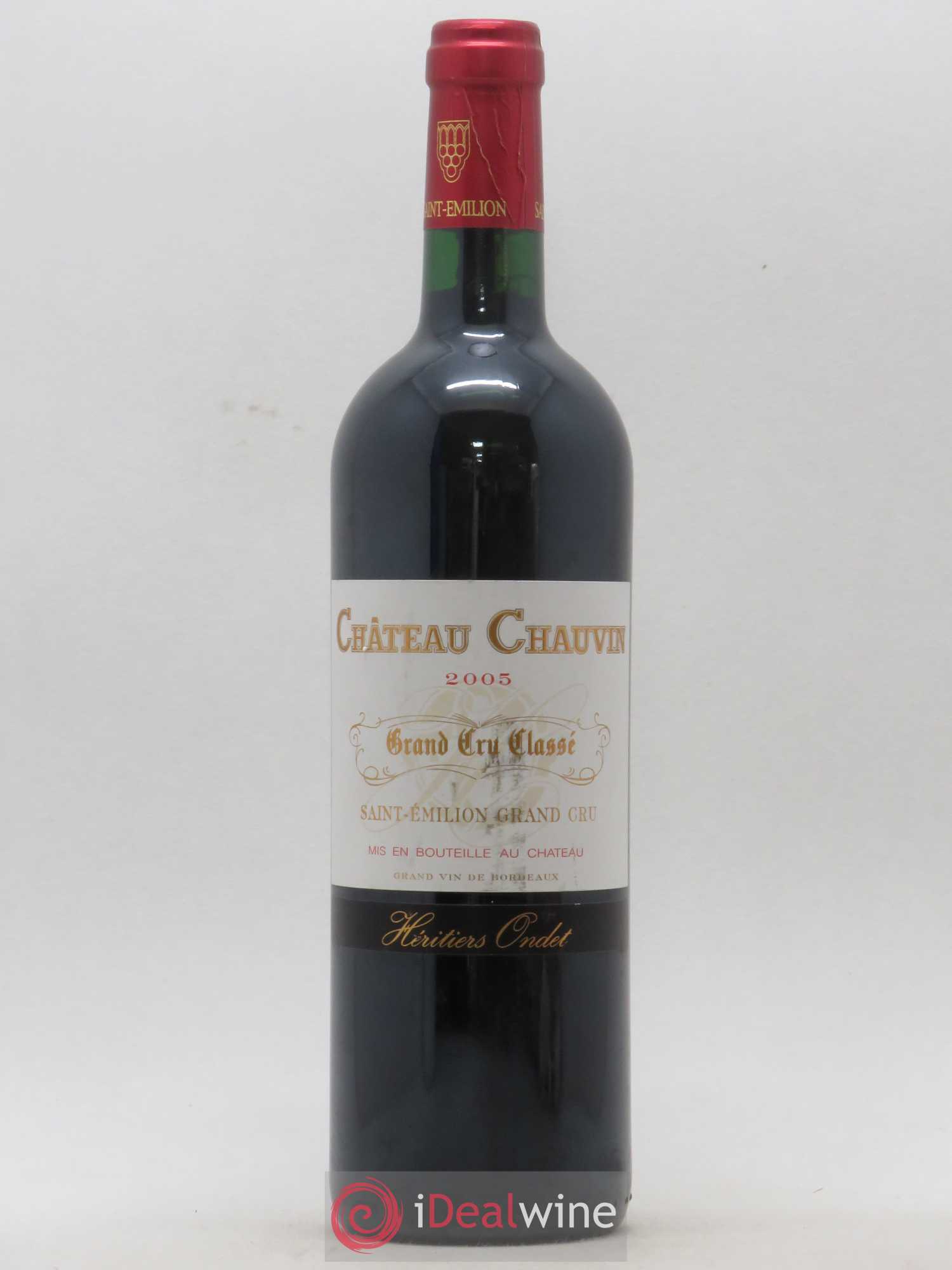 Château Chauvin Grand Cru Classé 2005 - Lot de 1 bouteille - 0