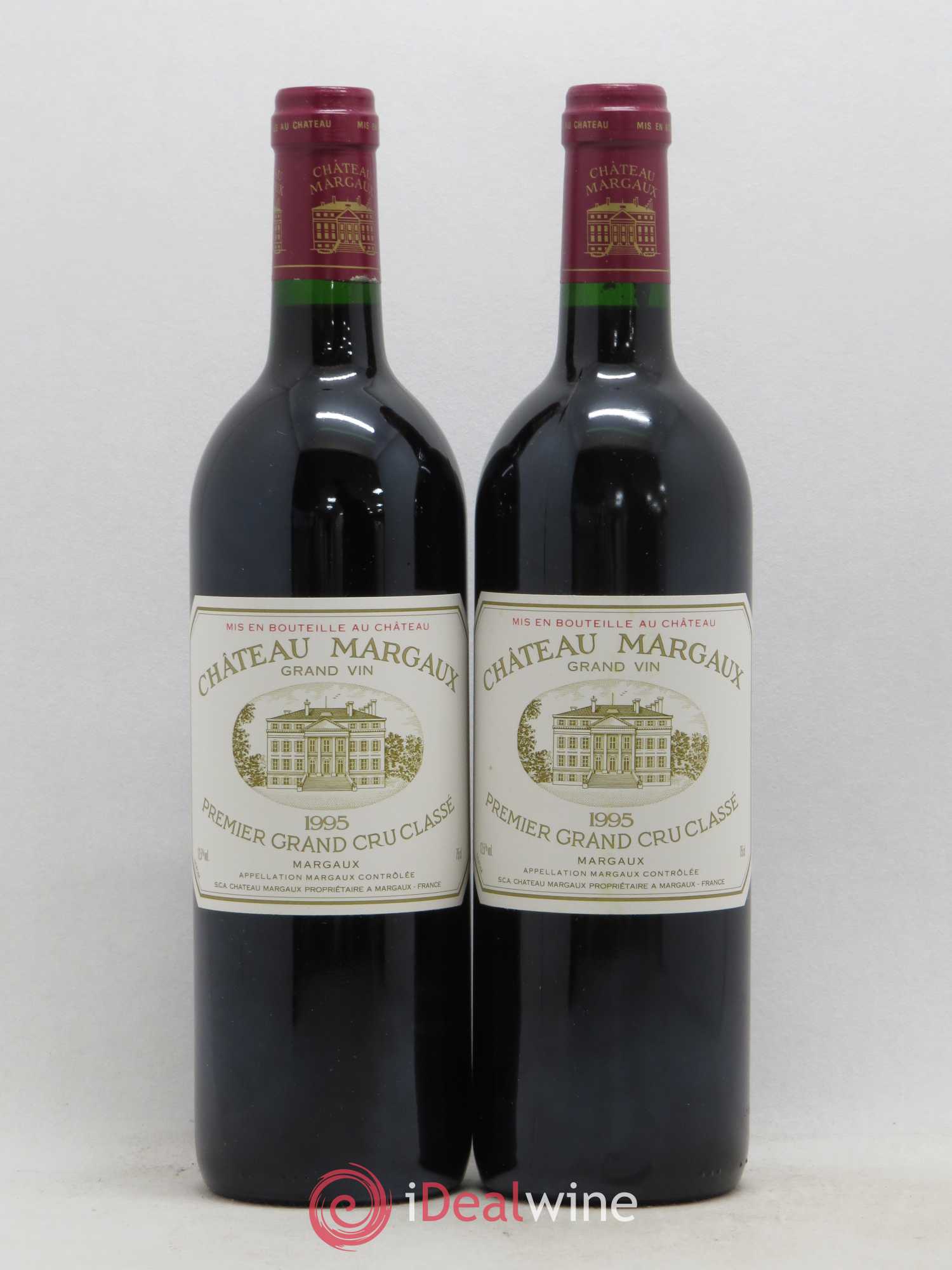Château Margaux 1er Grand Cru Classé 1995 - Lot de 2 bouteilles - 0