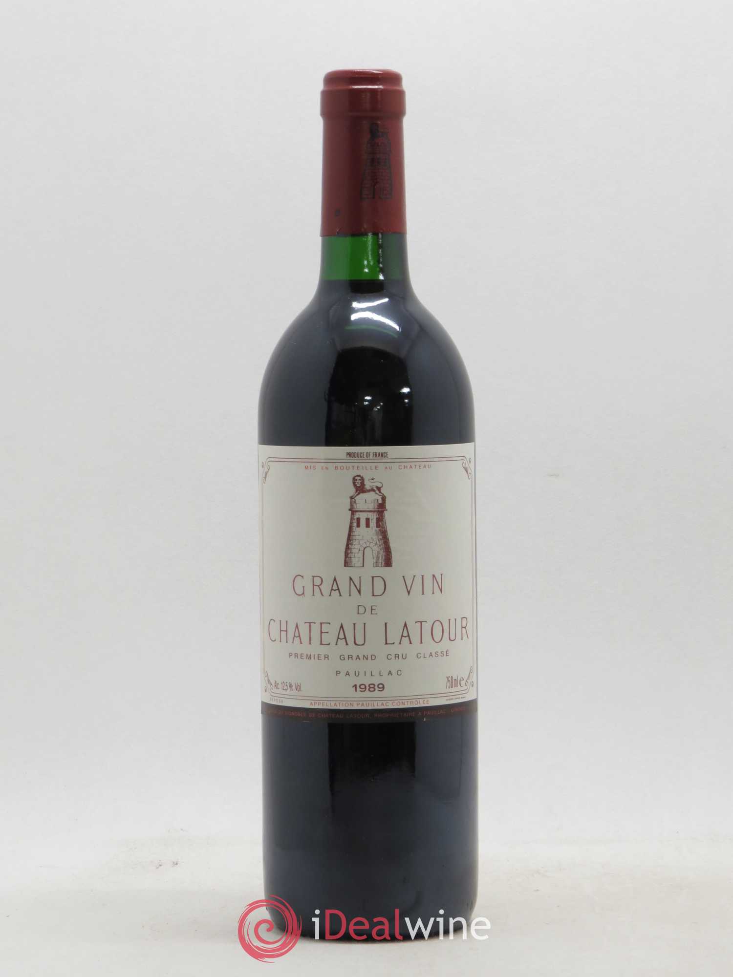 Château Latour 1er Grand Cru Classé 1989 - Lot de 1 bouteille - 0