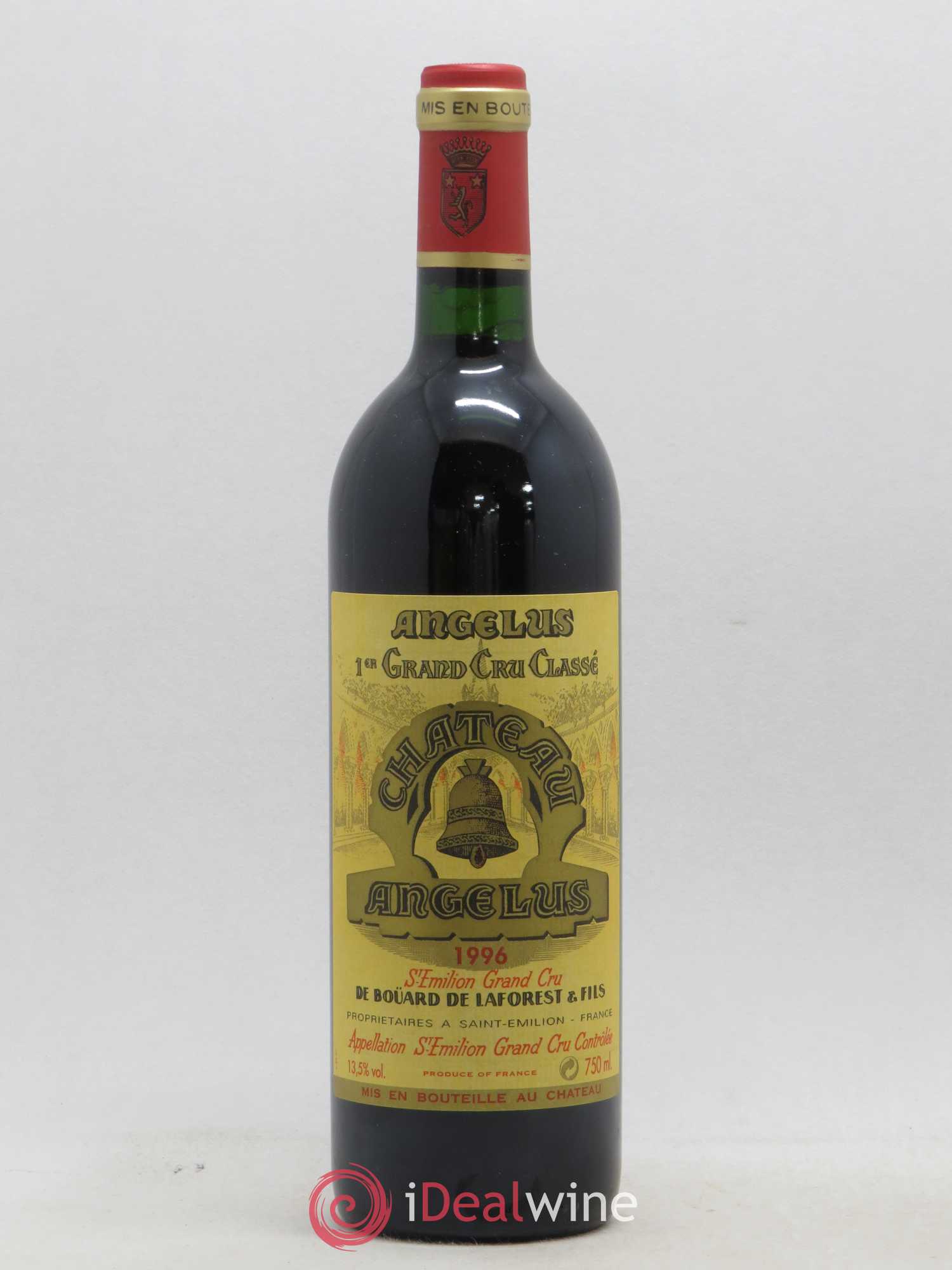 Château Angélus 1er Grand Cru Classé A 1996 - Lot de 1 bouteille - 0