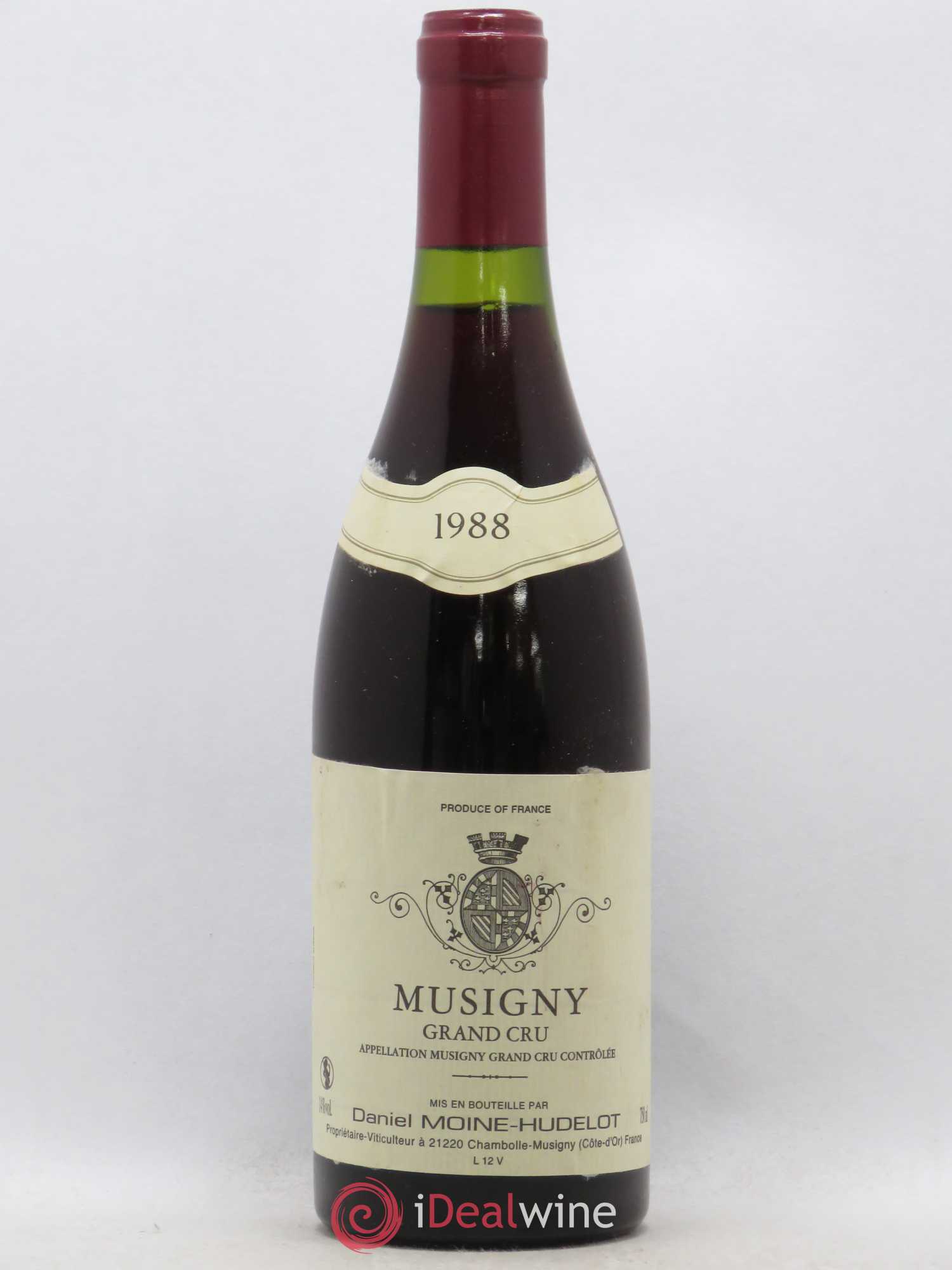 Musigny Grand Cru Moine-Hudelot (Domaine) 1988 - Lot de 1 bouteille - 0