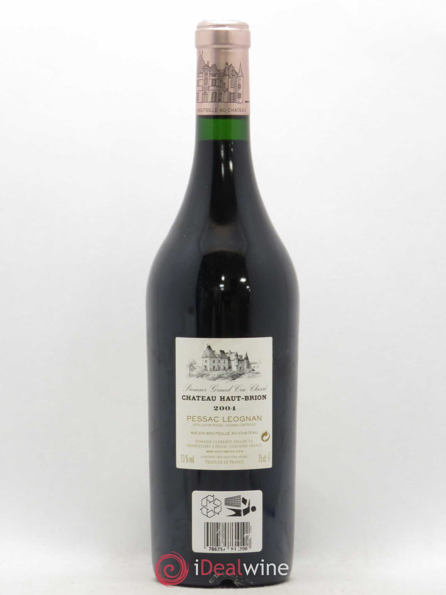 Château Haut Brion 1er Grand Cru Classé 2004 - Lot de 1 bouteille - 1