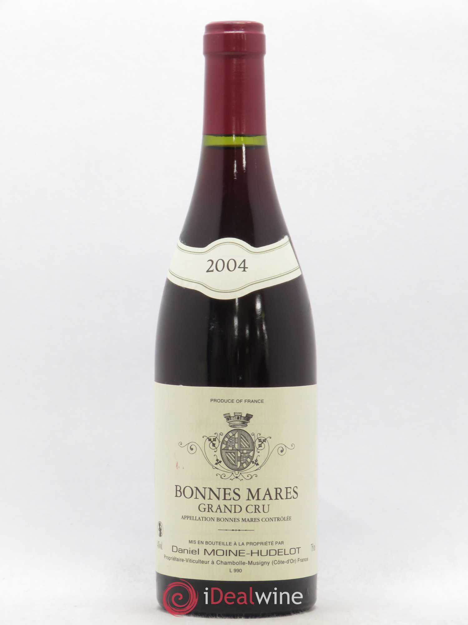 Bonnes-Mares Grand Cru Moine-Hudelot (Domaine) 2004 - Lot de 1 bouteille - 0